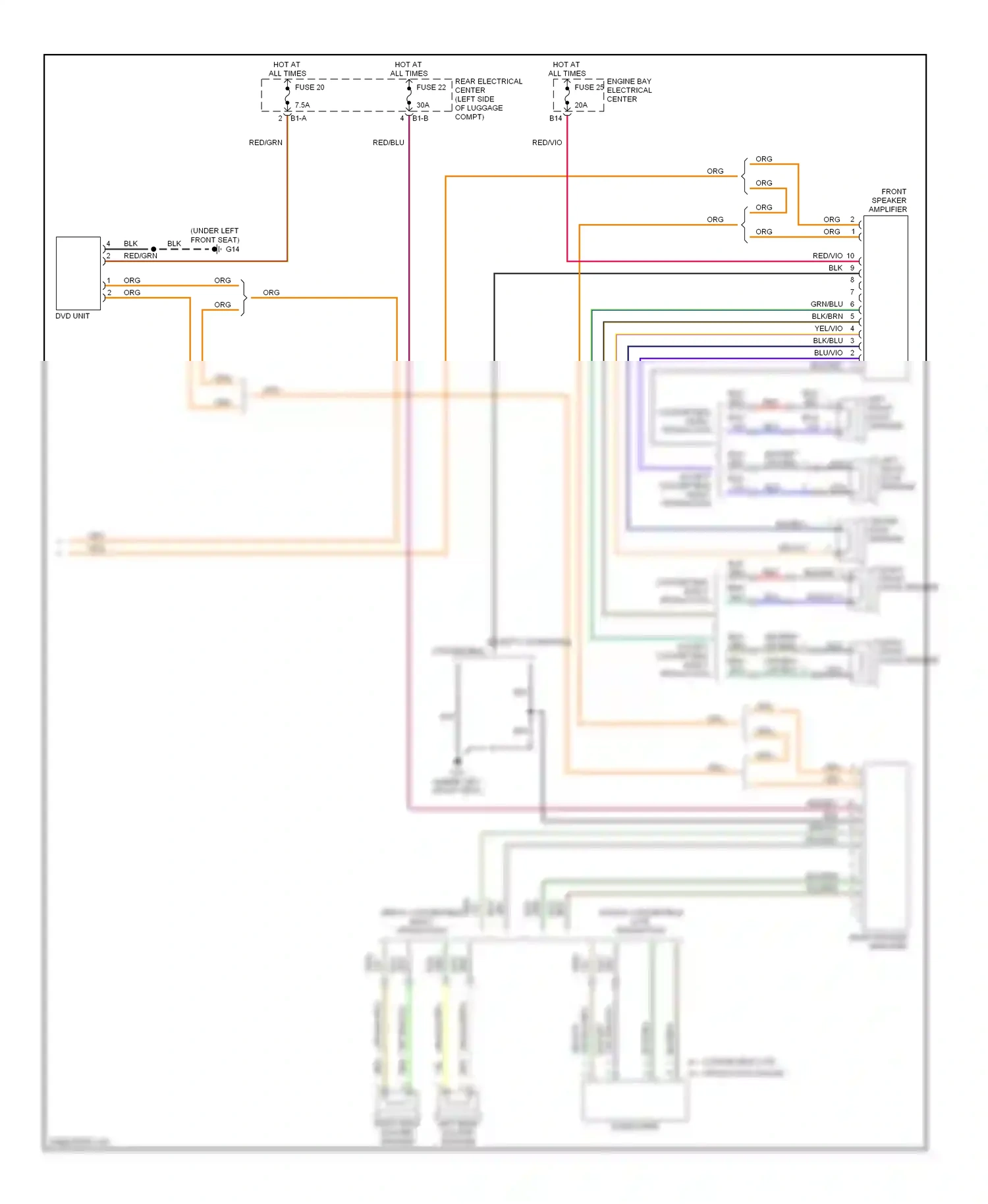 Saab 9-3 II (2002-2008) blu wiring diagram  (47 of 61)
