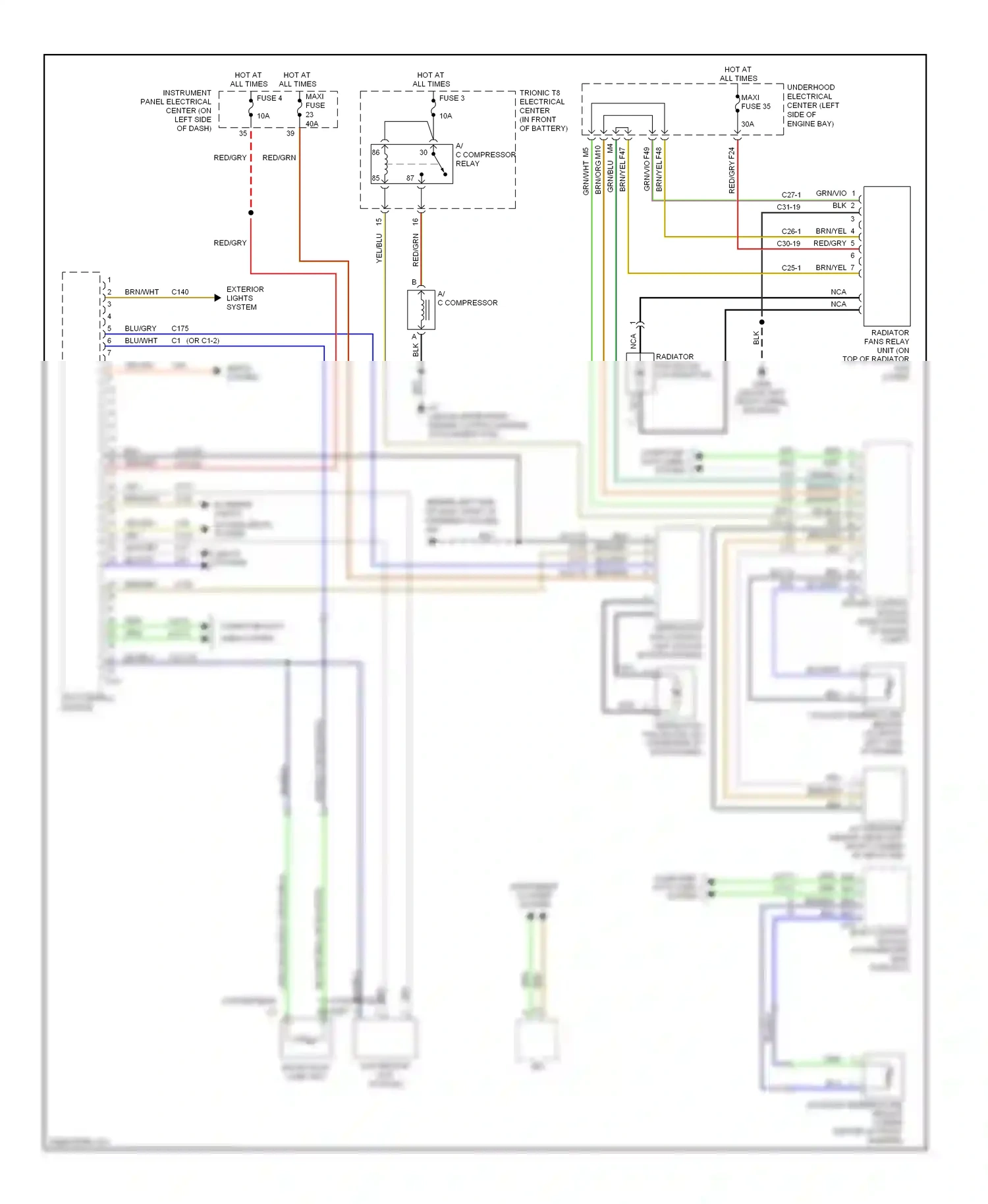 Saab 9-3 II (2002-2008) computer data lines system wiring diagram  (2 of 60)