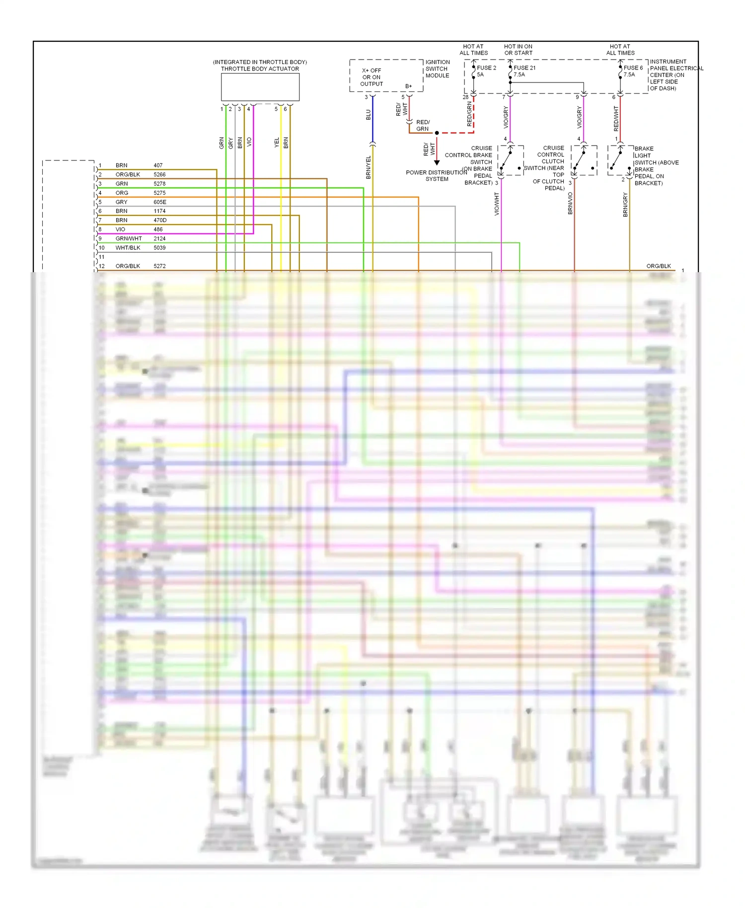 Saab 9-3 II (2002-2008) ignition switch module wiring diagram  (8 of 8)