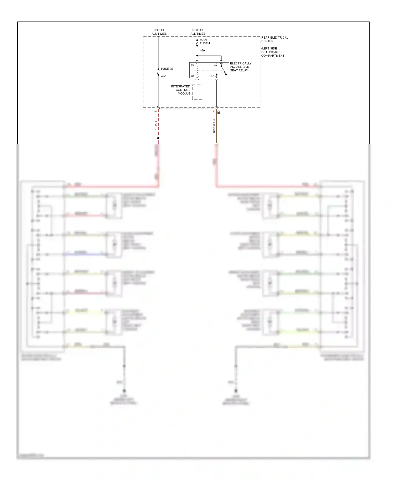Saab 9-3 II (2002-2008) integrated control module wiring diagram  (12 of 18)