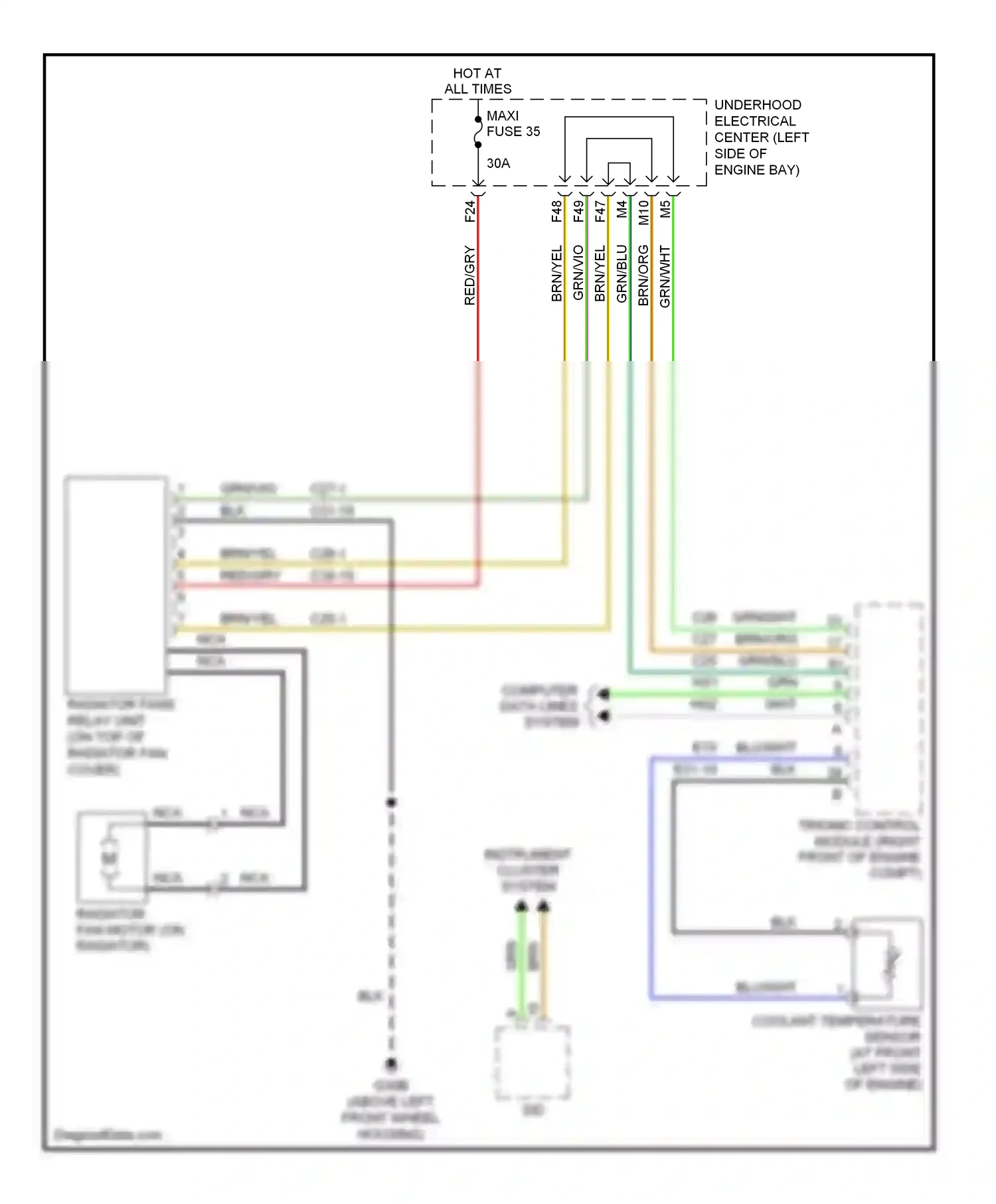 Saab 9-3 II (2002-2008) sid- wiring diagram  (3 of 15)