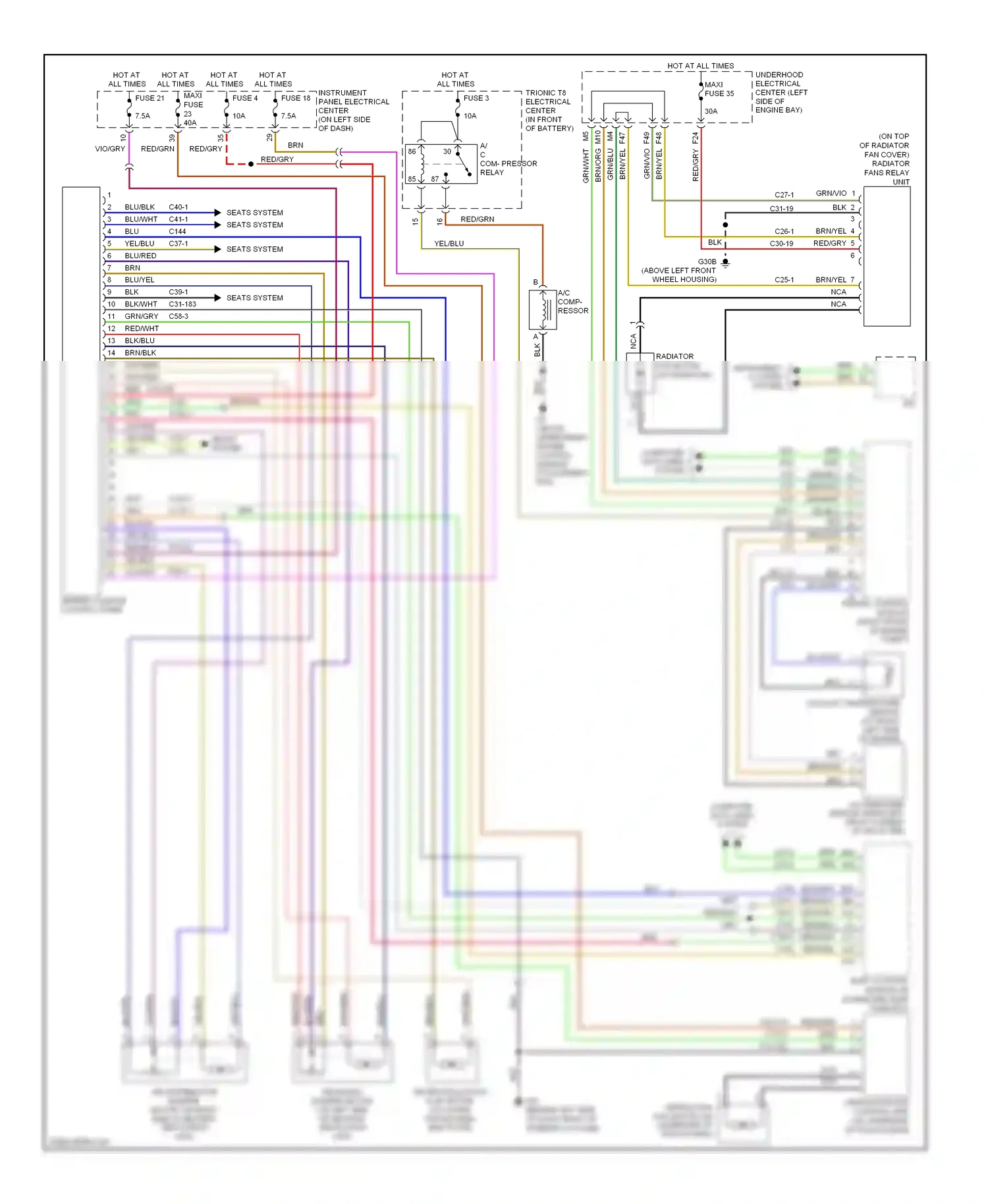 Saab 9-3 II (2002-2008) sid- wiring diagram  (5 of 15)