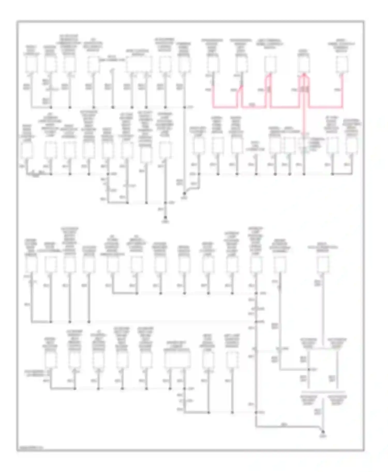 9-4X Saab I (2011-2011): Ground distribution circuit (3 of 5)