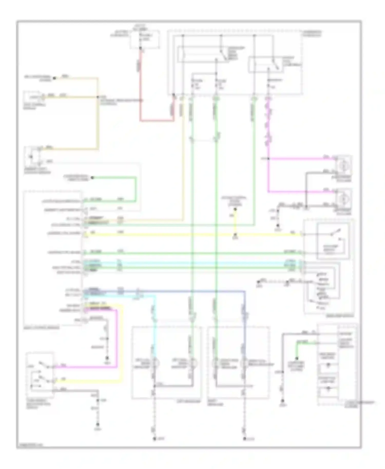 9-4X Saab I (2011-2011): Headlamps circuit, without high intensity discharge