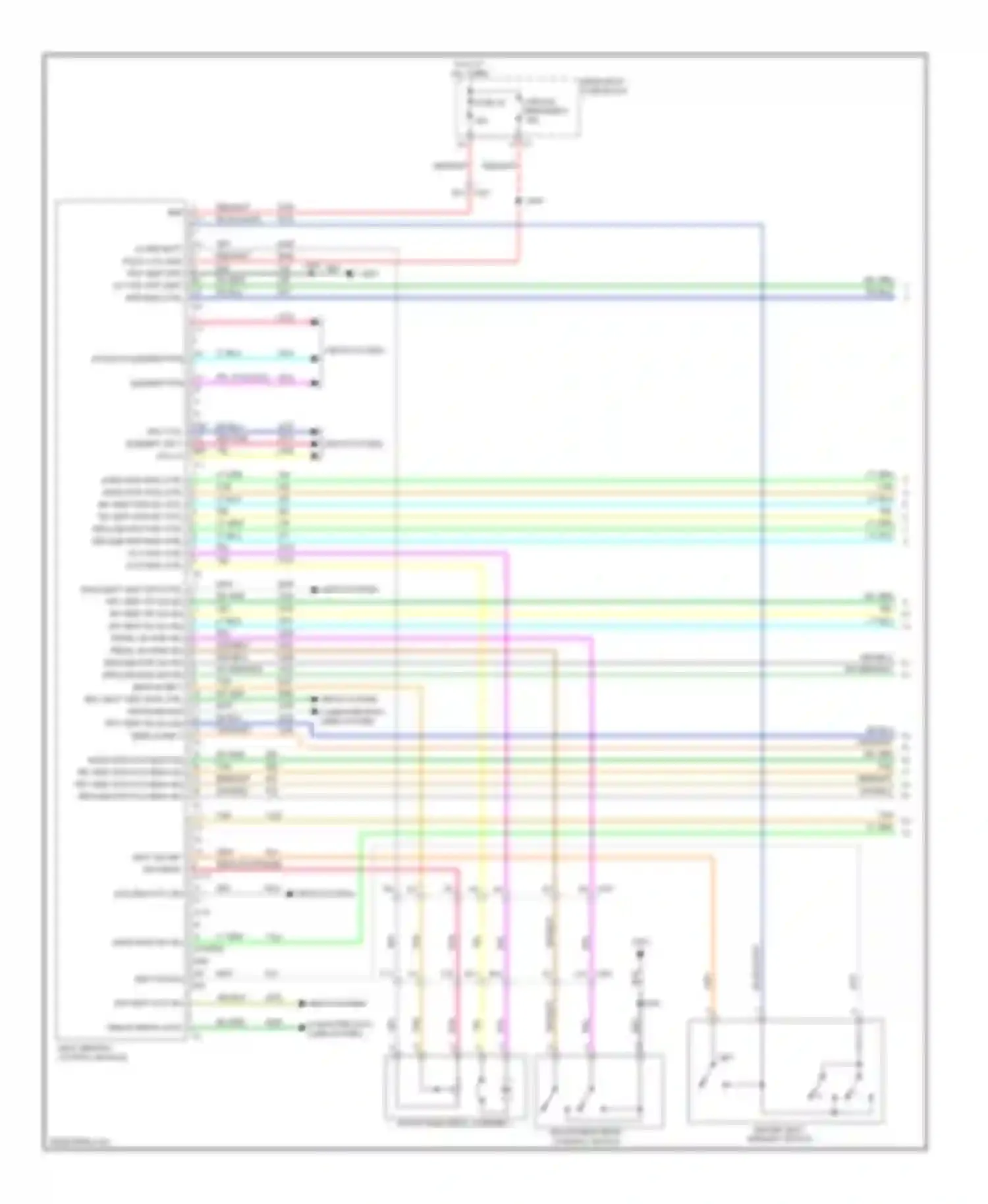 9-4X Saab I (2011-2011): Memory seat circuit (1 of 2)