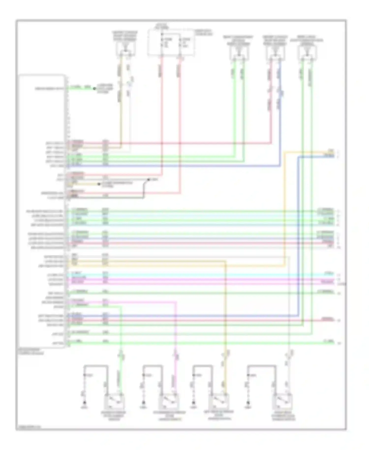 9-4X Saab I (2011-2011): Power door locks circuit, with passive keyless entry (1 of 3)