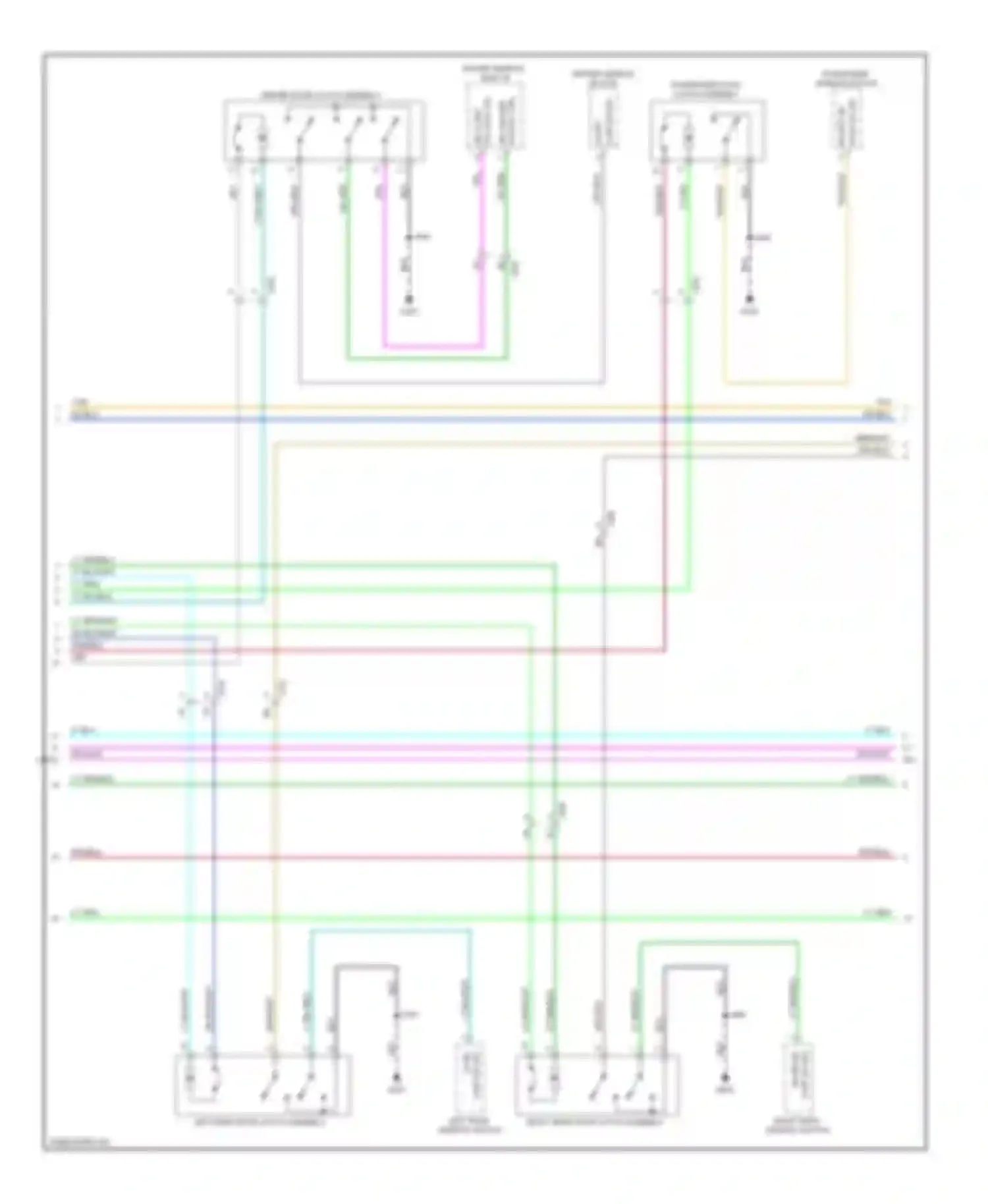 9-4X Saab I (2011-2011): Power door locks circuit, with passive keyless entry (2 of 3)