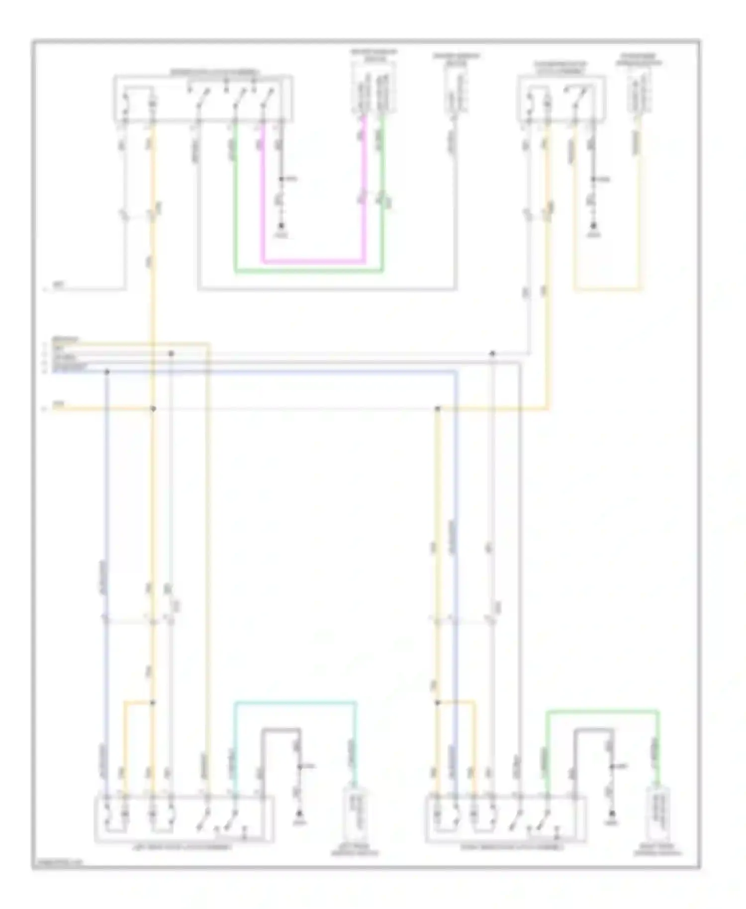9-4X Saab I (2011-2011): Power door locks circuit, without passive keyless entry (2 of 2)