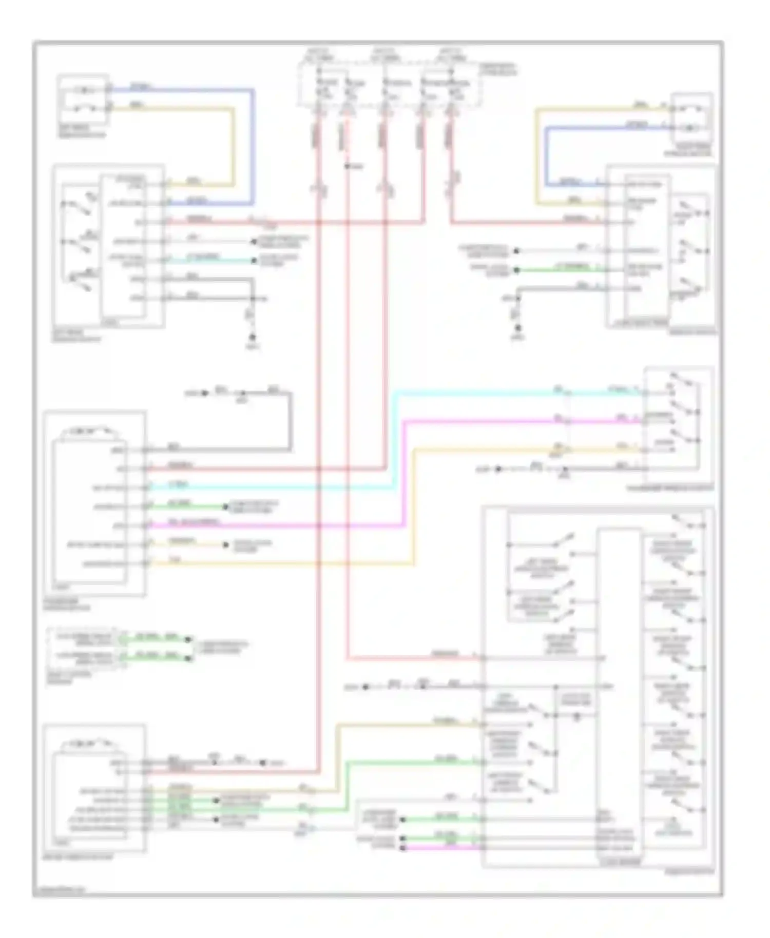 9-4X Saab I (2011-2011): Power windows circuit