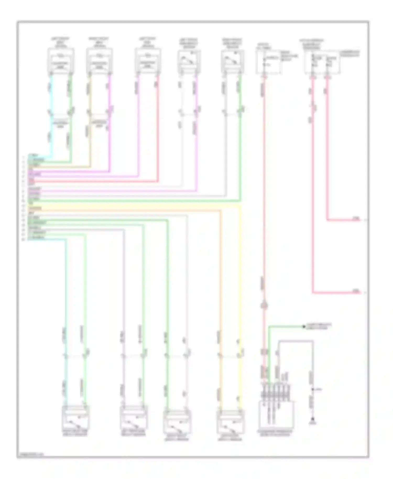 9-4X Saab I (2011-2011): Supplemental restraints circuit (2 of 3)