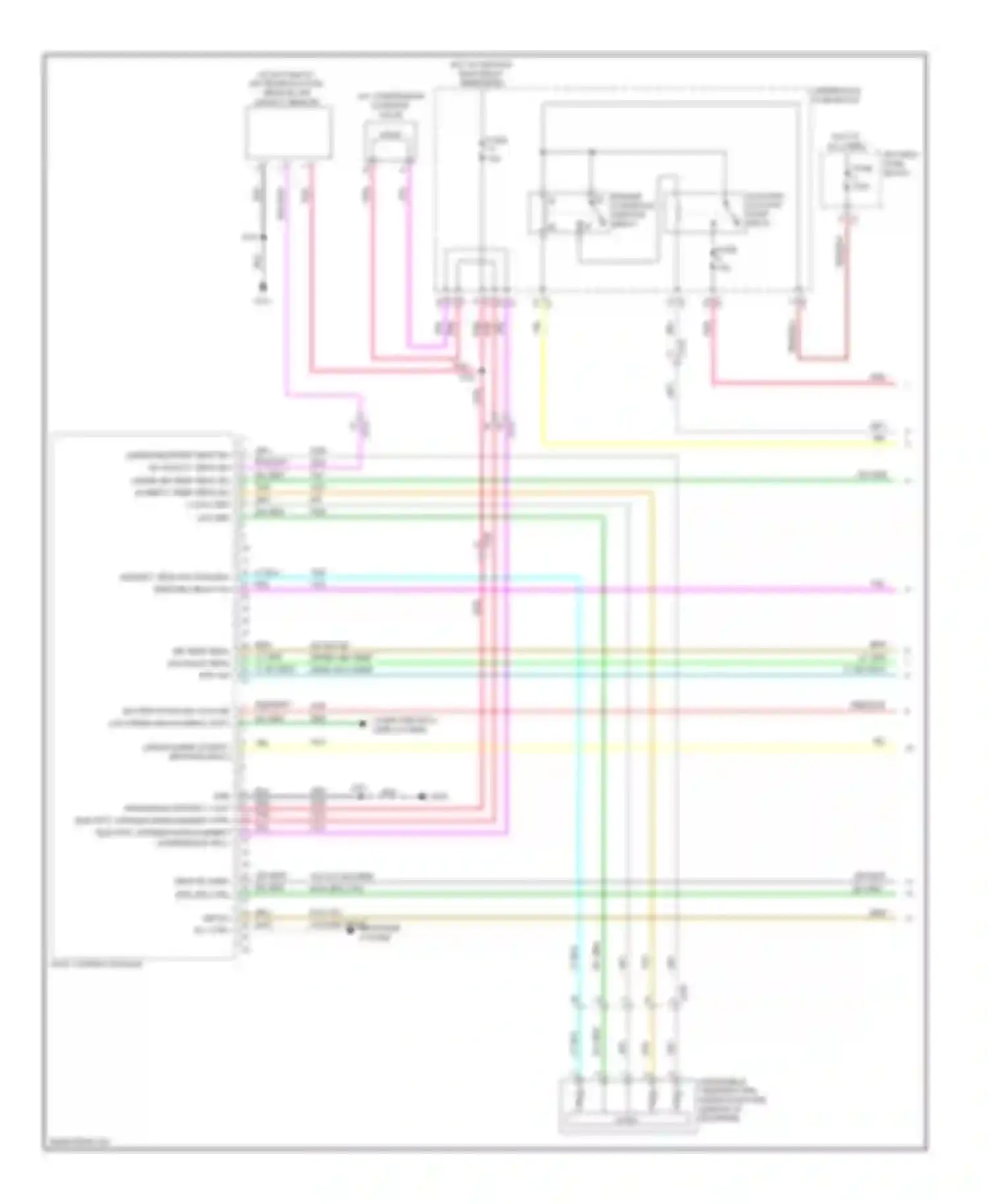 Wiring diagram auxiliary coolant pump relay for Saab 9-4X I (2011-2011) (1 of 2)