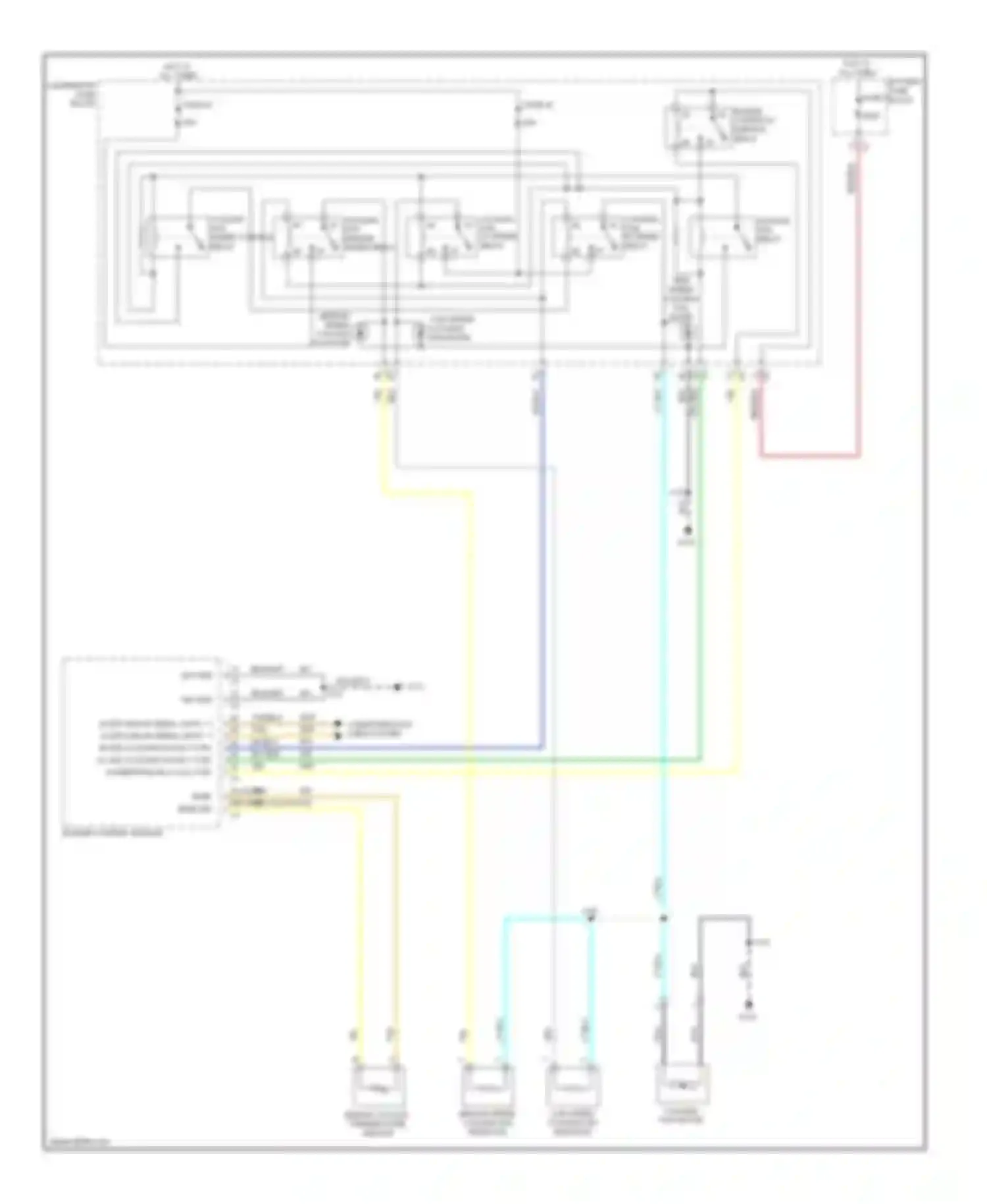 Wiring diagram cooling fan medium speed relay for Saab 9-4X I (2011-2011) (2 of 2)