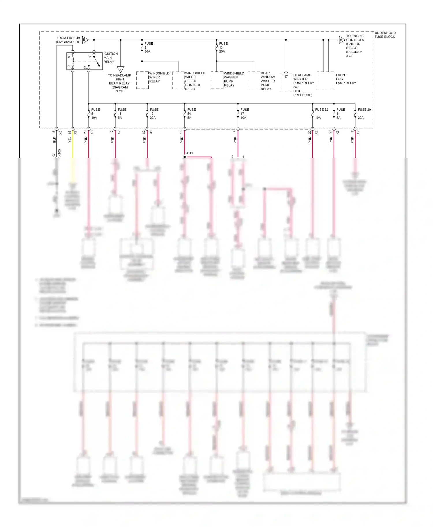 Saab 9-4X I (2011-2011) data link connector wiring diagram  (3 of 3)