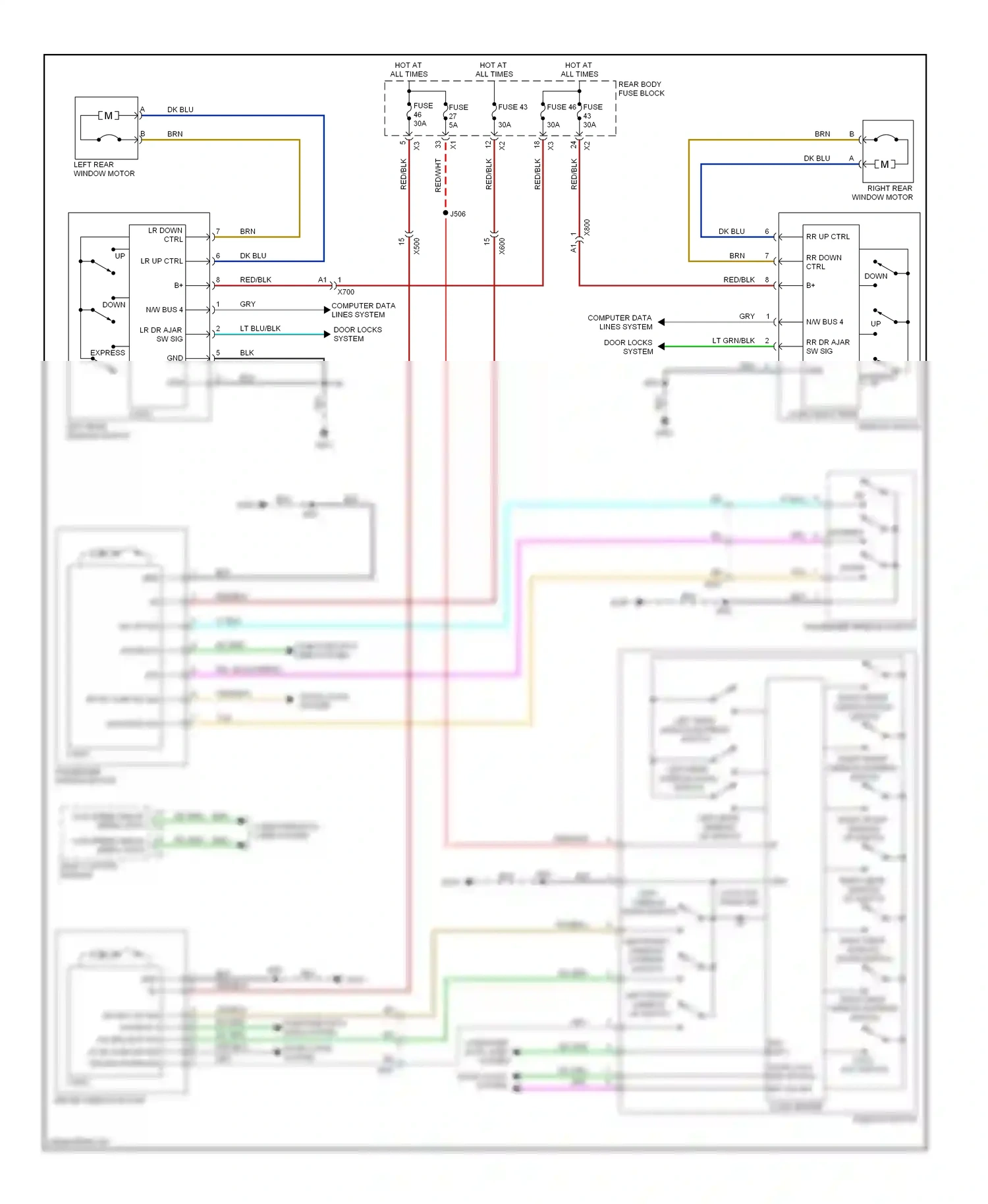 Saab 9-4X I (2011-2011) down wiring diagram  (6 of 8)