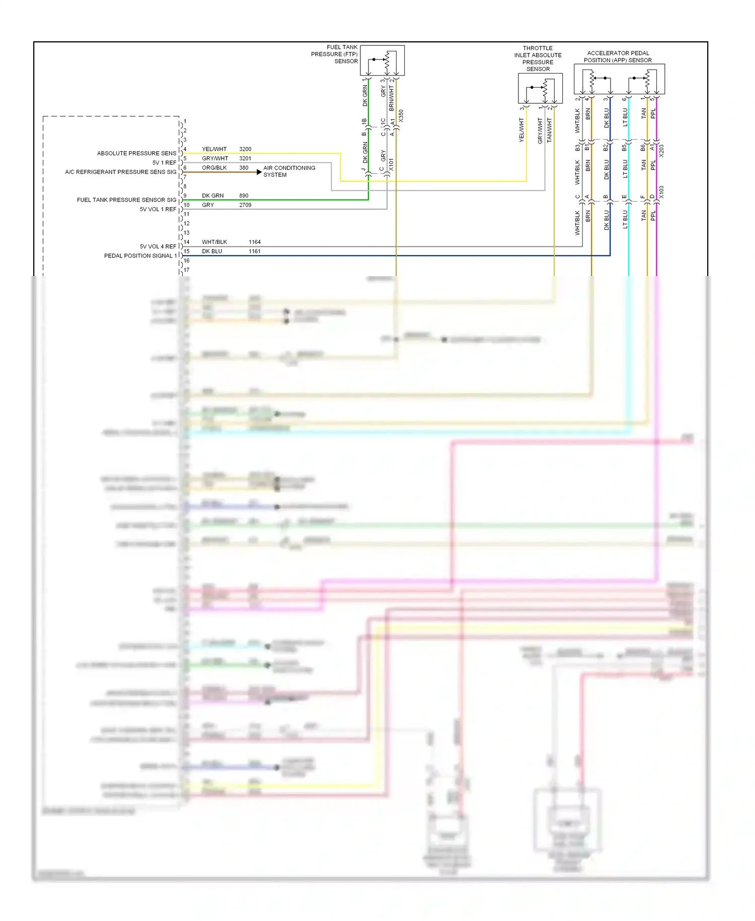 Saab 9-4X I (2011-2011) engine control module (ecm) wiring diagram  (4 of 7)