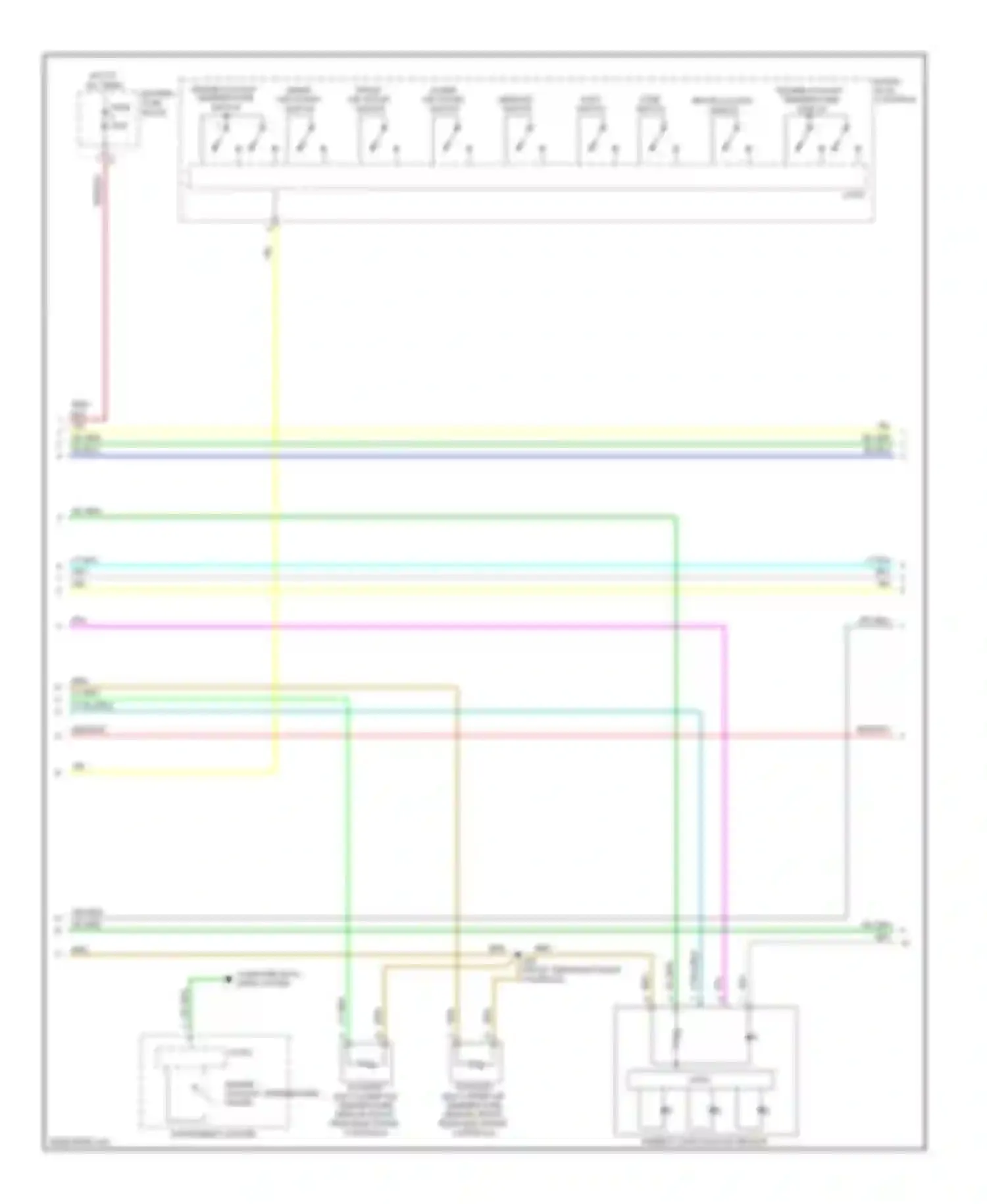 Wiring diagram front air outlet switch for Saab 9-4X I (2011-2011) (2 of 2)