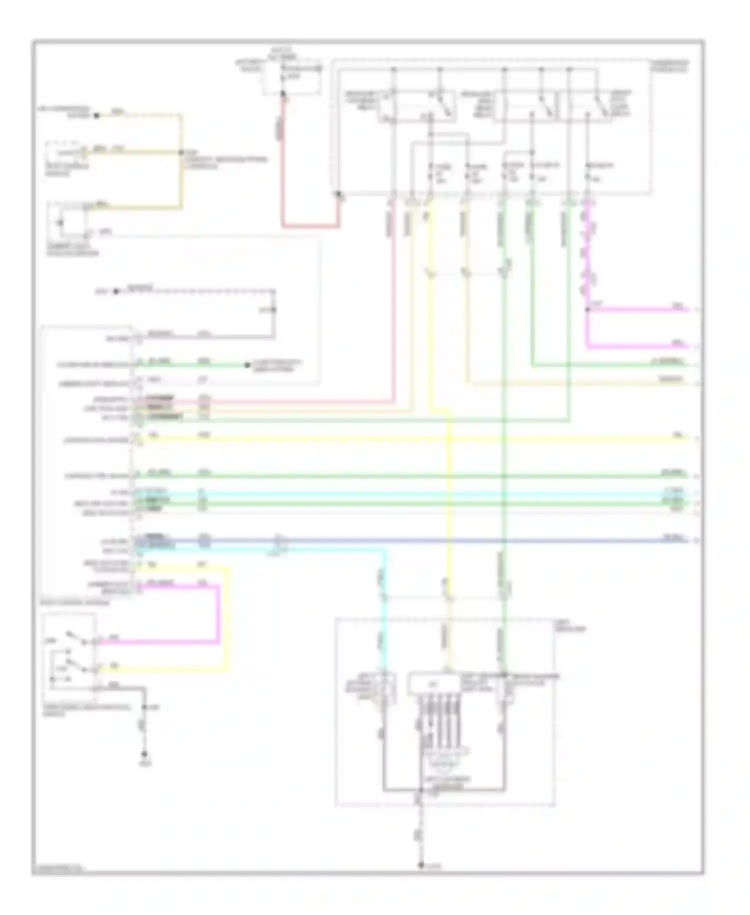 Wiring diagram front fog lamp for Saab 9-4X I (2011-2011) (1 of 1)