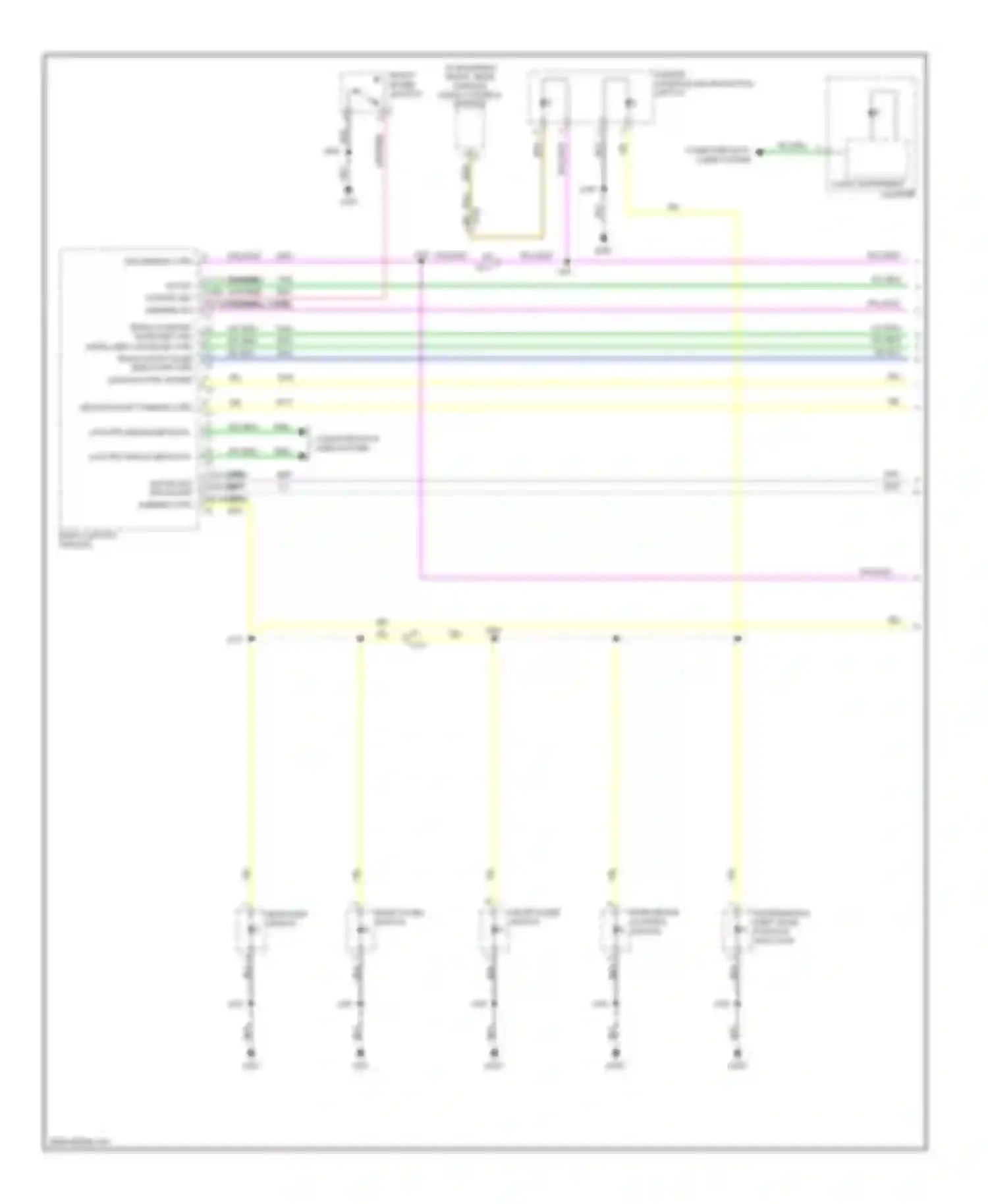 Wiring diagram ind dimming ctrl for Saab 9-4X I (2011-2011) (1 of 1)