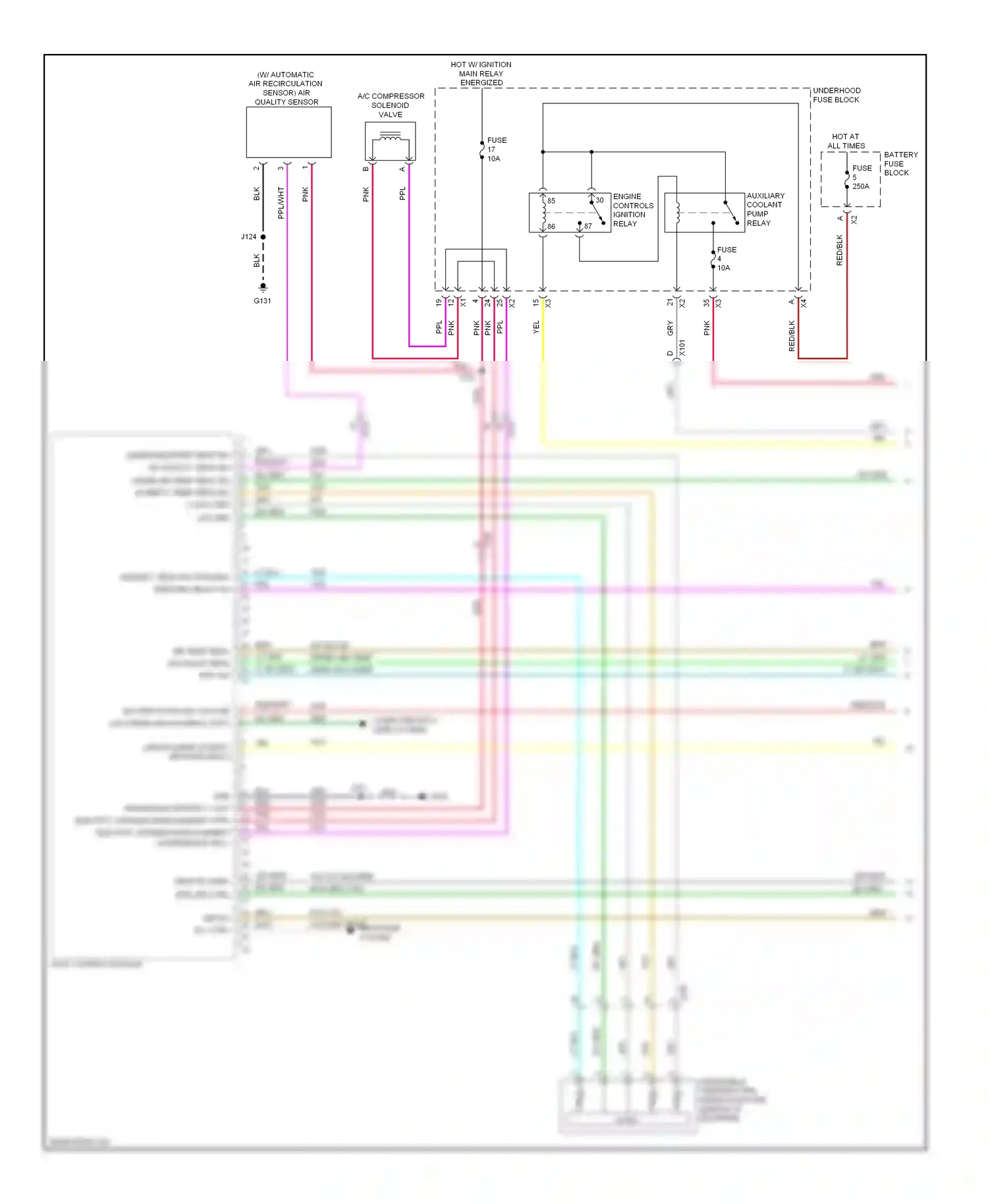 Saab 9-4X I (2011-2011) inside moisture sensor (if equipped) wiring diagram  (1 of 1)