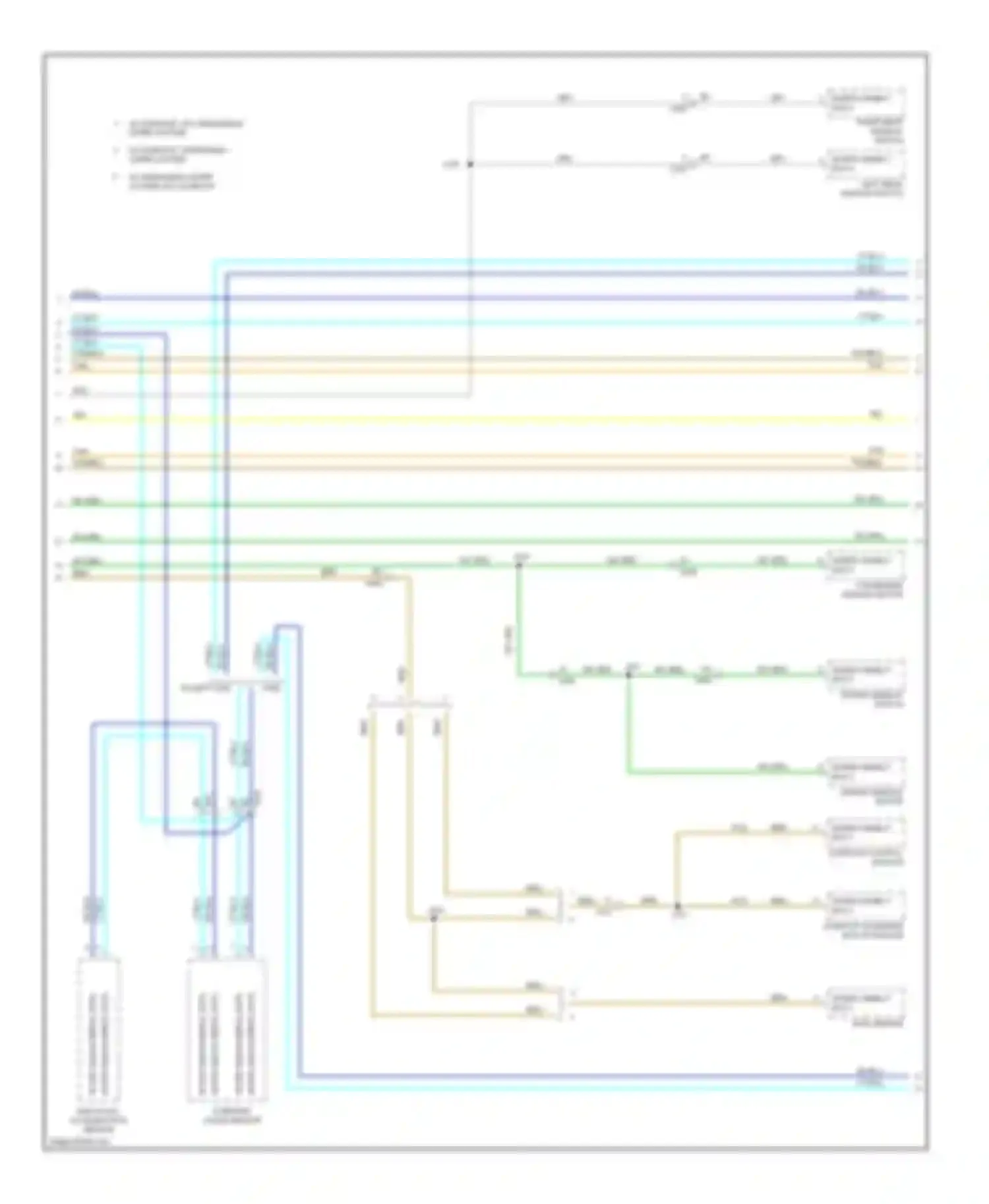 Wiring diagram interconnect bus 4 for Saab 9-4X I (2011-2011) (2 of 2)