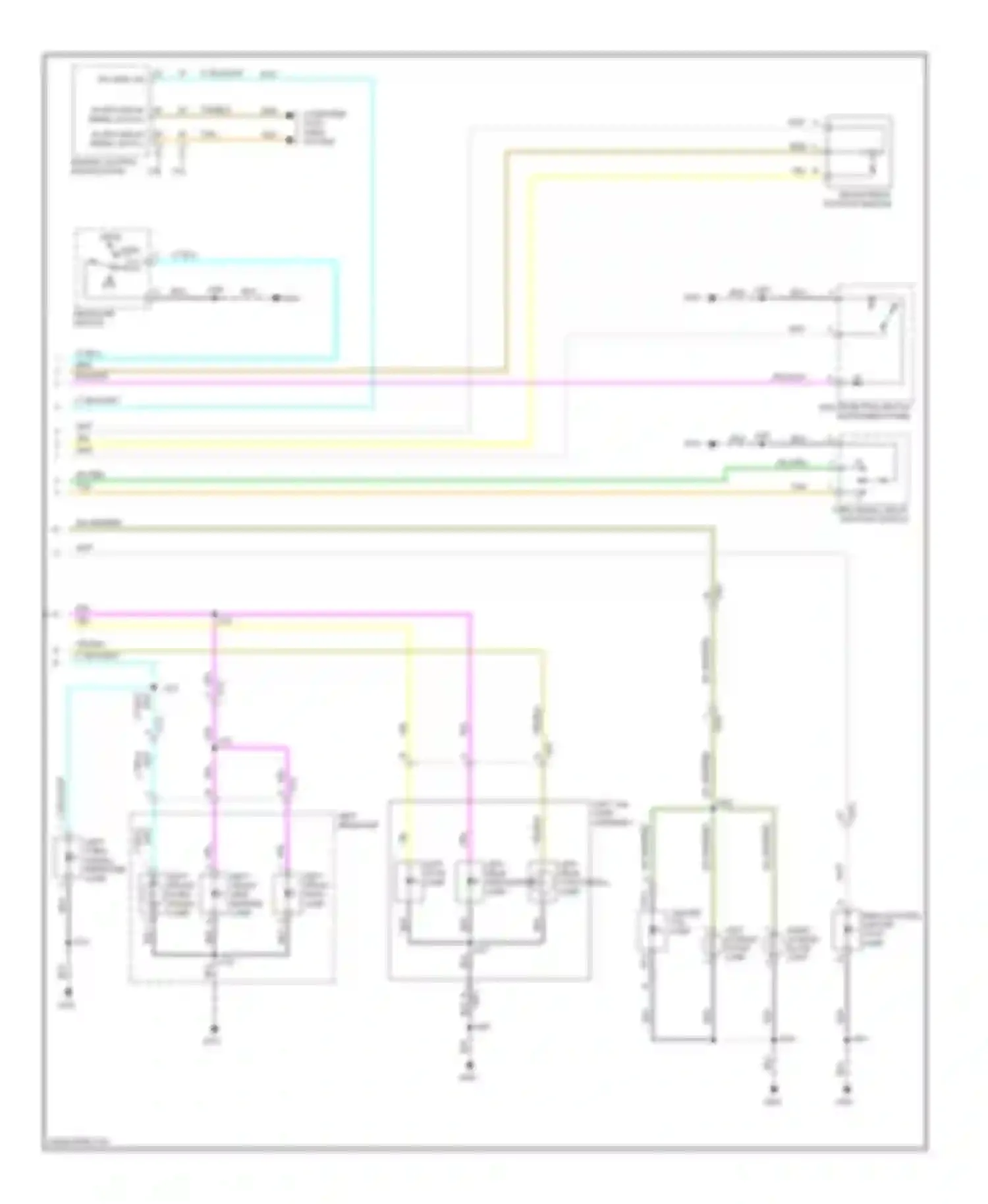 Wiring diagram left front side marker lamp for Saab 9-4X I (2011-2011) (1 of 2)