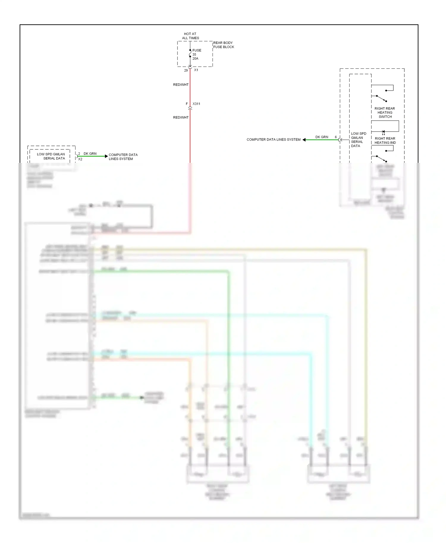 Saab 9-4X I (2011-2011) (left kick panel) wiring diagram  (1 of 1)