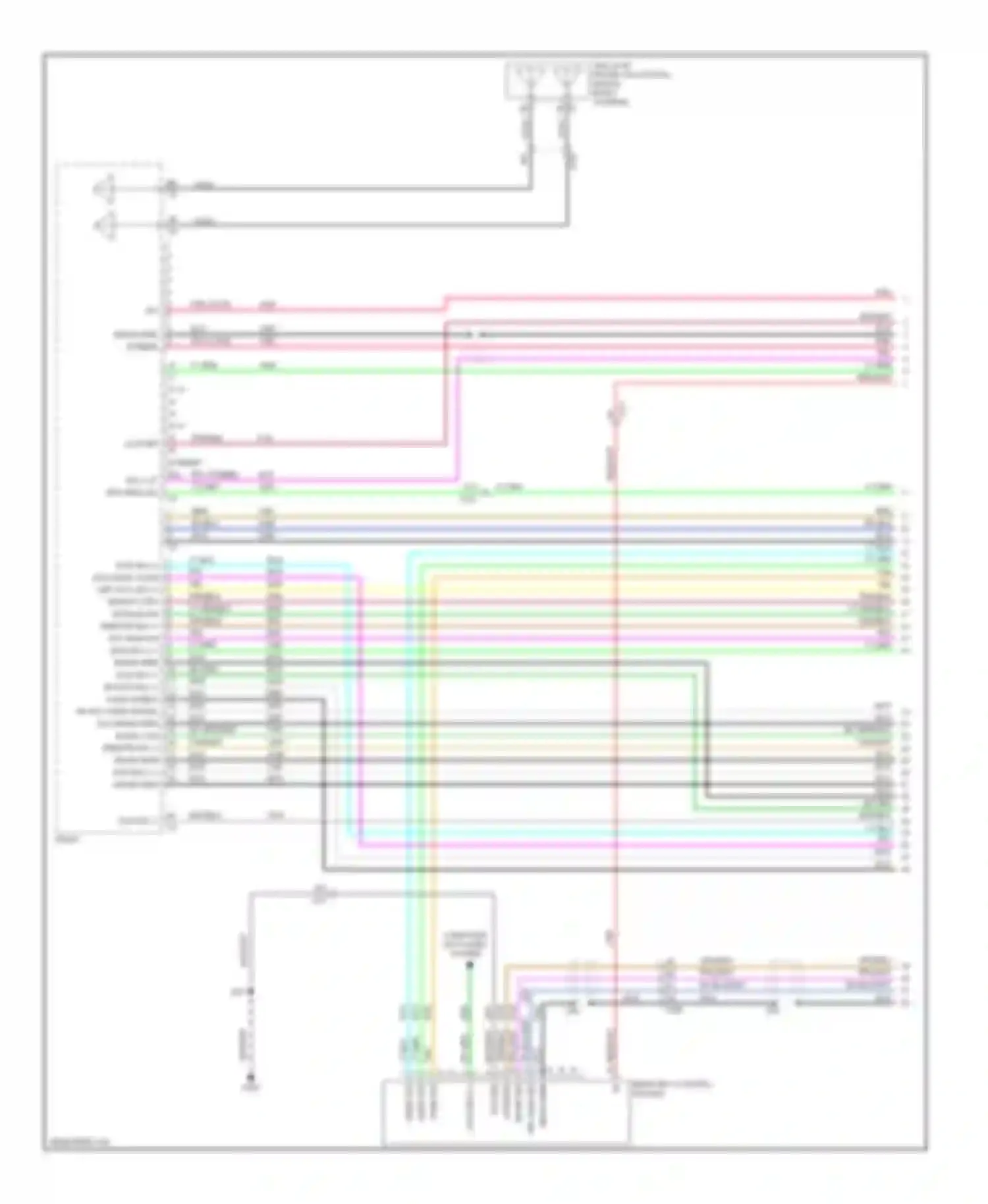 Wiring diagram lh infsig for Saab 9-4X I (2011-2011) (1 of 2)
