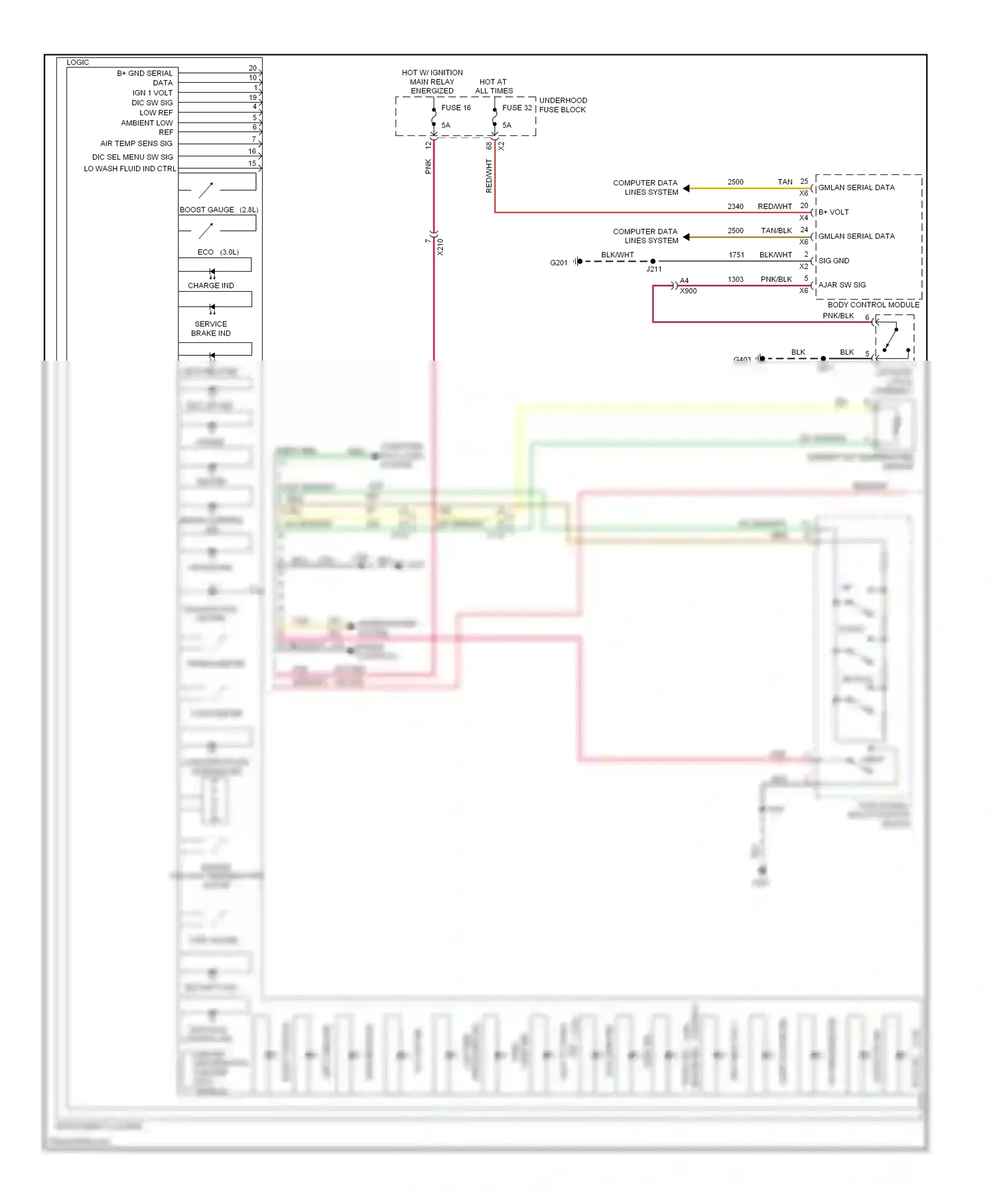 Saab 9-4X I (2011-2011) logic wiring diagram  (17 of 34)