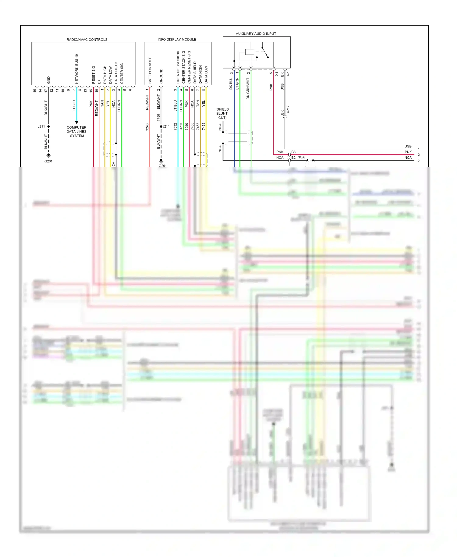 Saab 9-4X I (2011-2011) multimedia player interface module (if equipped) wiring diagram  (2 of 3)
