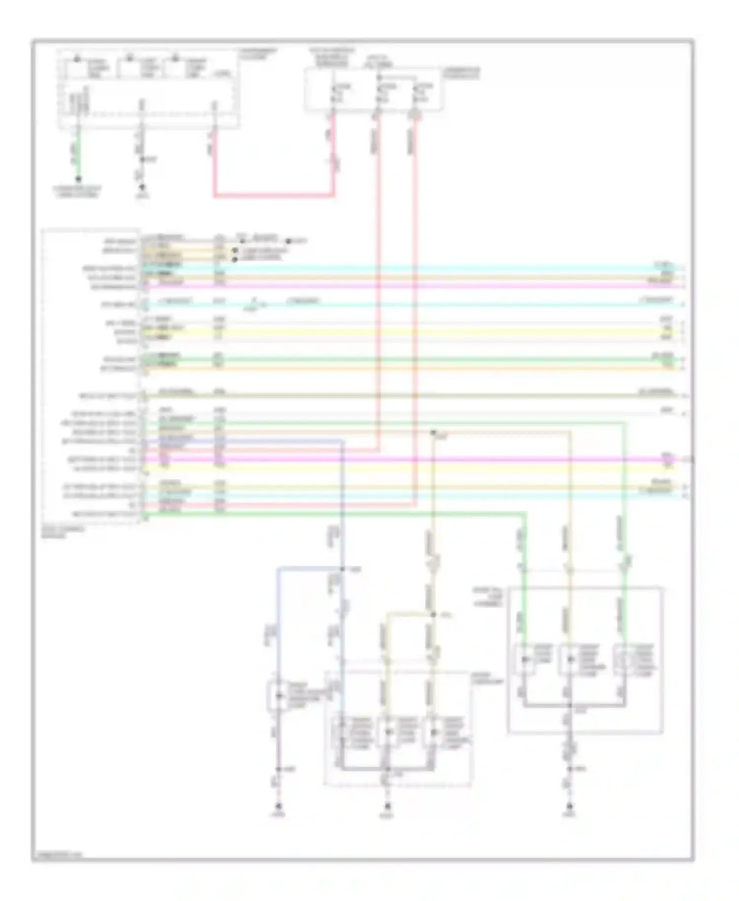 Wiring diagram right front park lamp for Saab 9-4X I (2011-2011) (1 of 1)