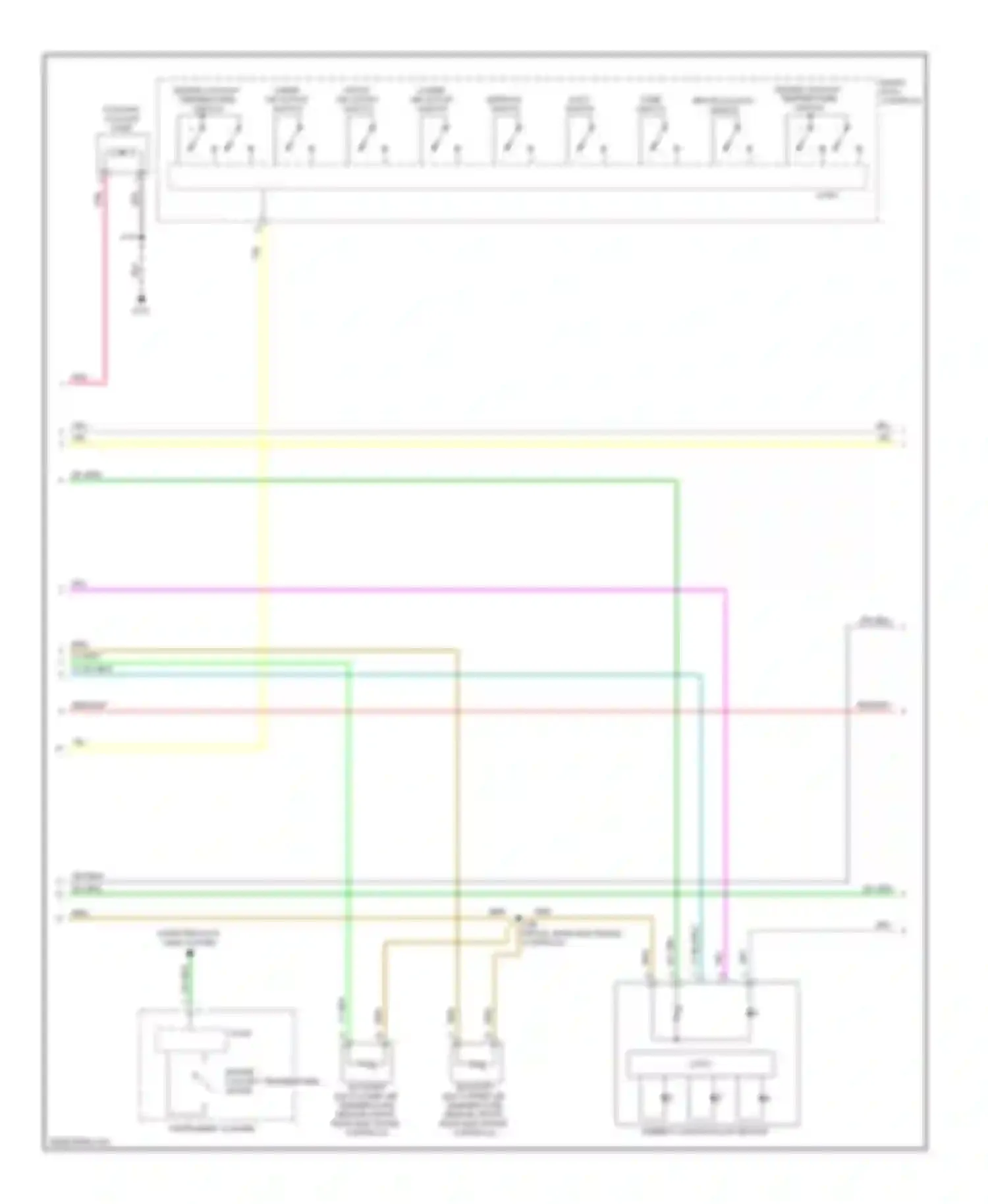 Wiring diagram upper air outlet switch for Saab 9-4X I (2011-2011) (1 of 2)