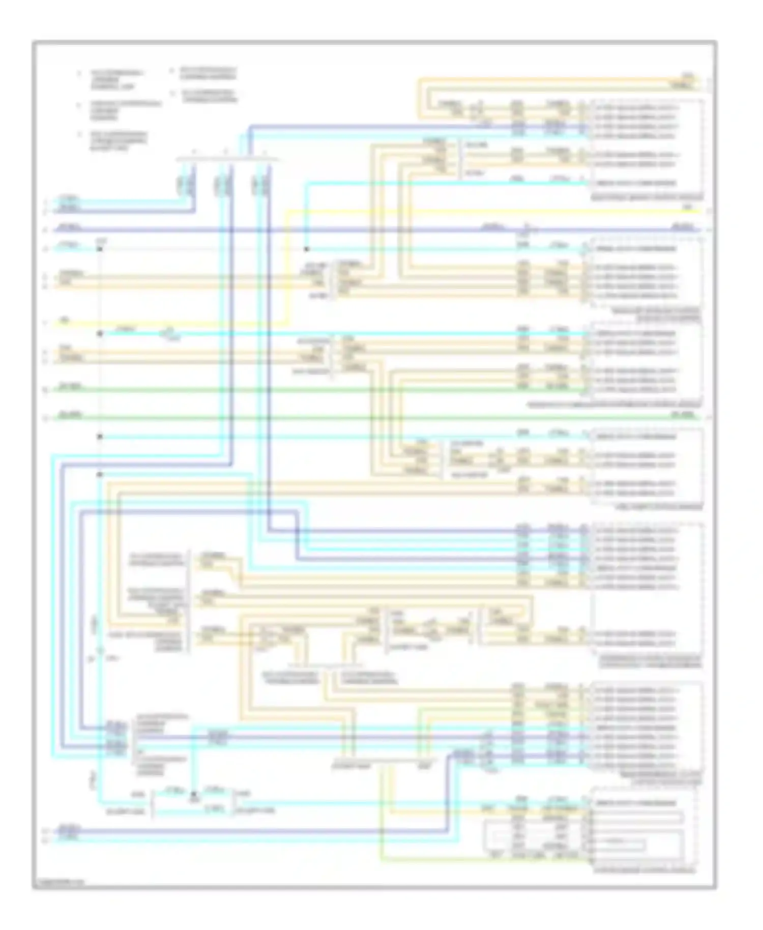 Wiring diagram w/ continuously w/o continuously variable damping variable damping for Saab 9-4X I (2011-2011) (1 of 1)