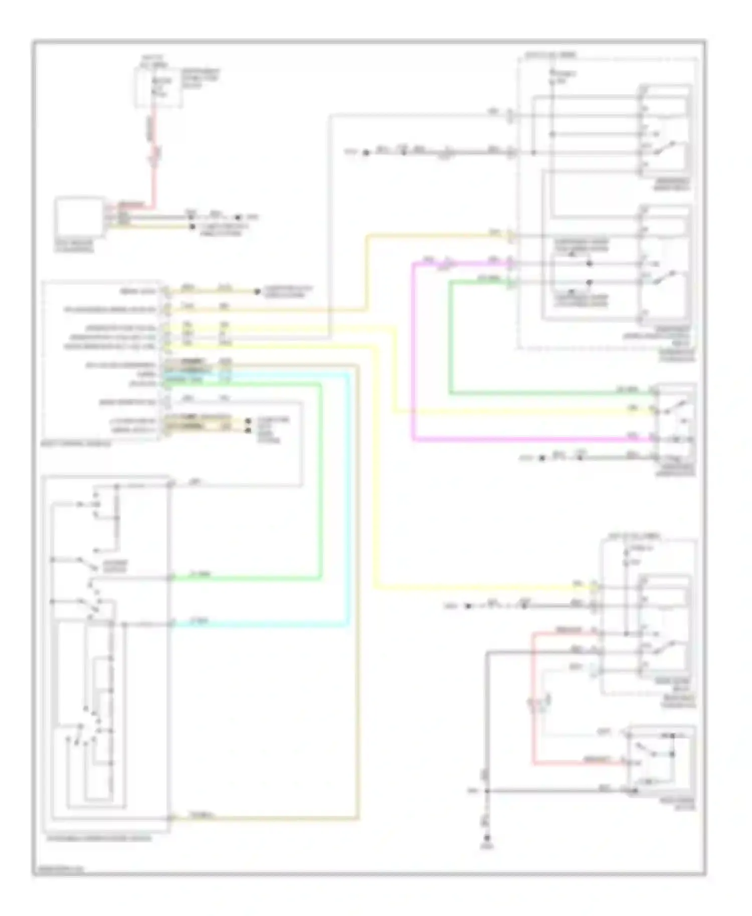 Wiring diagram windshield wiper speed control relay for Saab 9-4X I (2011-2011) (2 of 2)