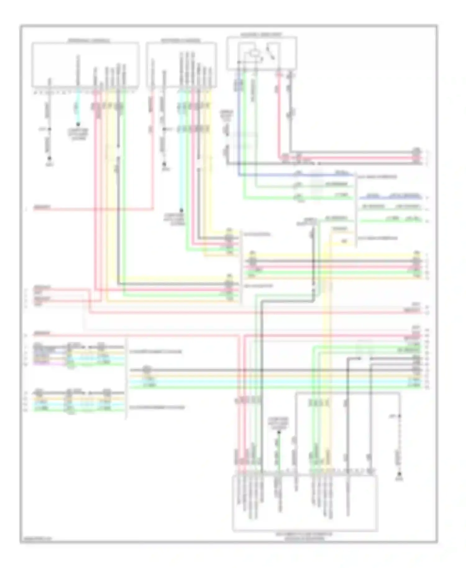 Wiring diagram w/o entertainment package for Saab 9-4X I (2011-2011) (4 of 8)