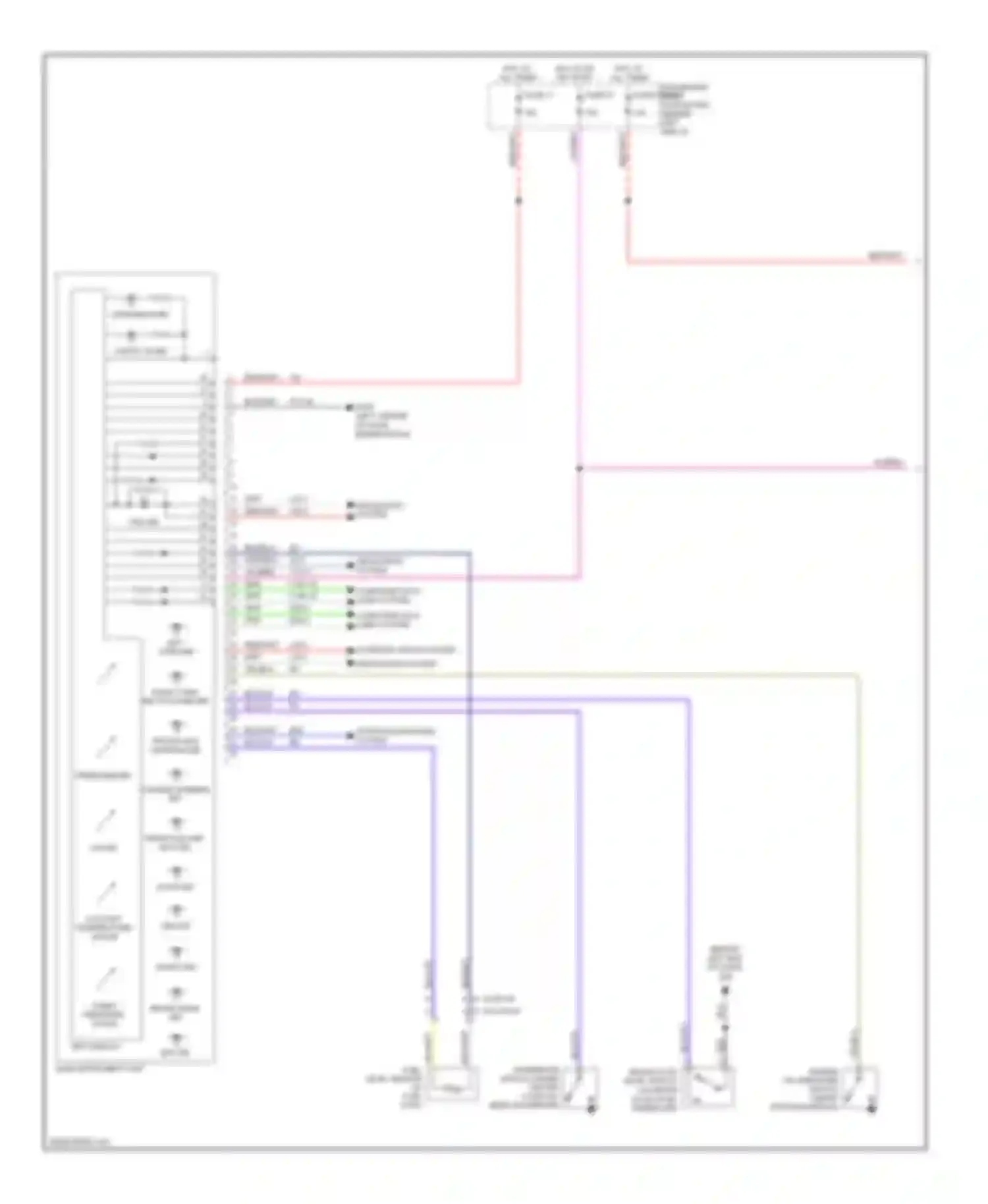 9-5 Saab I facelift 2 (2005-2010): Instrument cluster circuit (1 of 2)