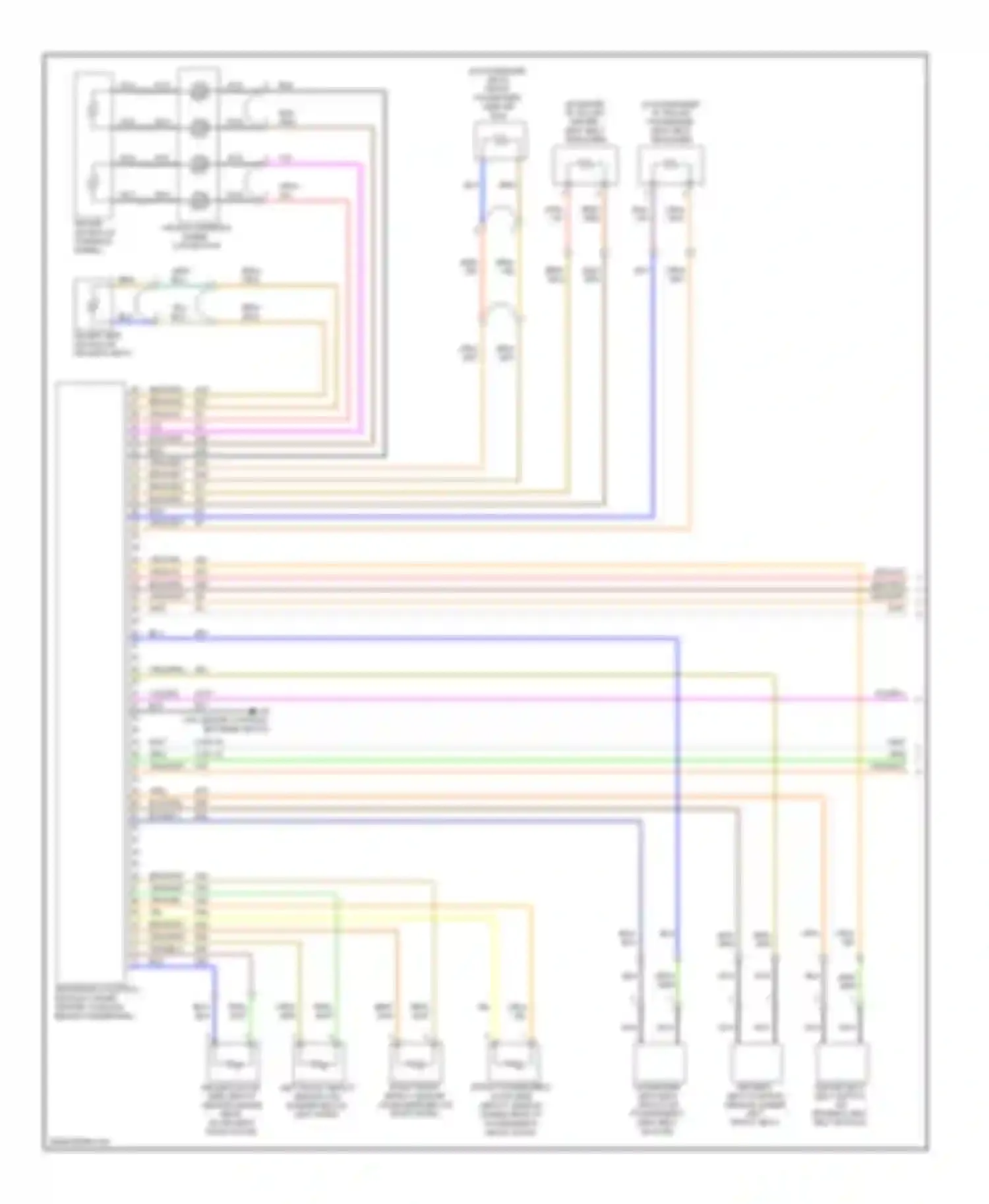 9-5 Saab I facelift 2 (2005-2010): Supplemental restraints circuit (1 of 2)
