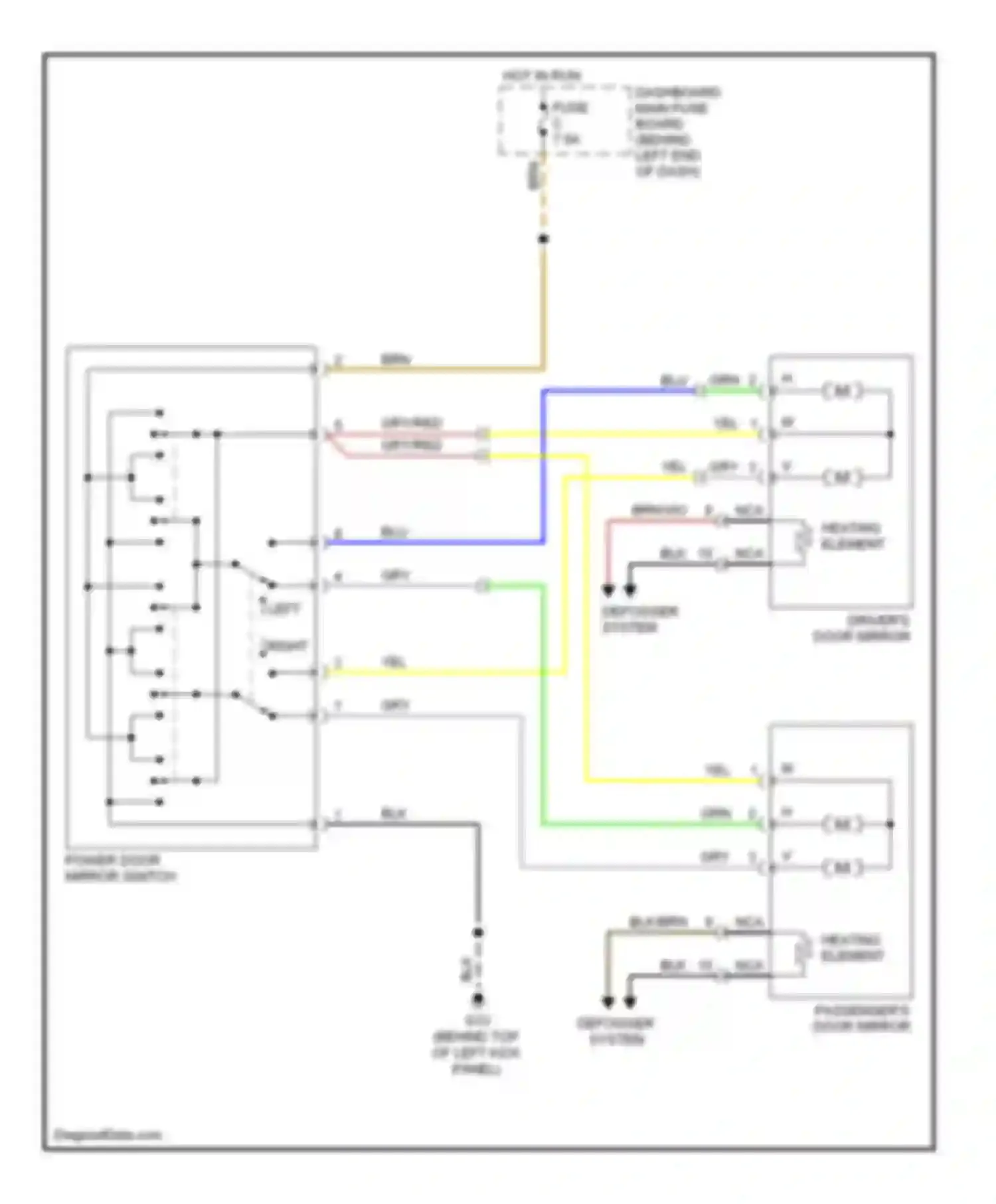 Wiring diagram blk/brn for Saab 9-5 I facelift 2 (2005-2010) (9 of 14)