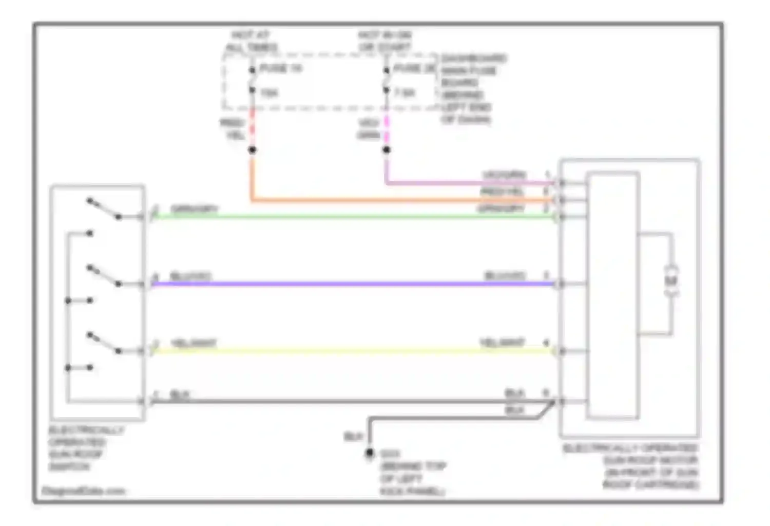 Wiring diagram grn/gry for Saab 9-5 I facelift 2 (2005-2010) (3 of 6)