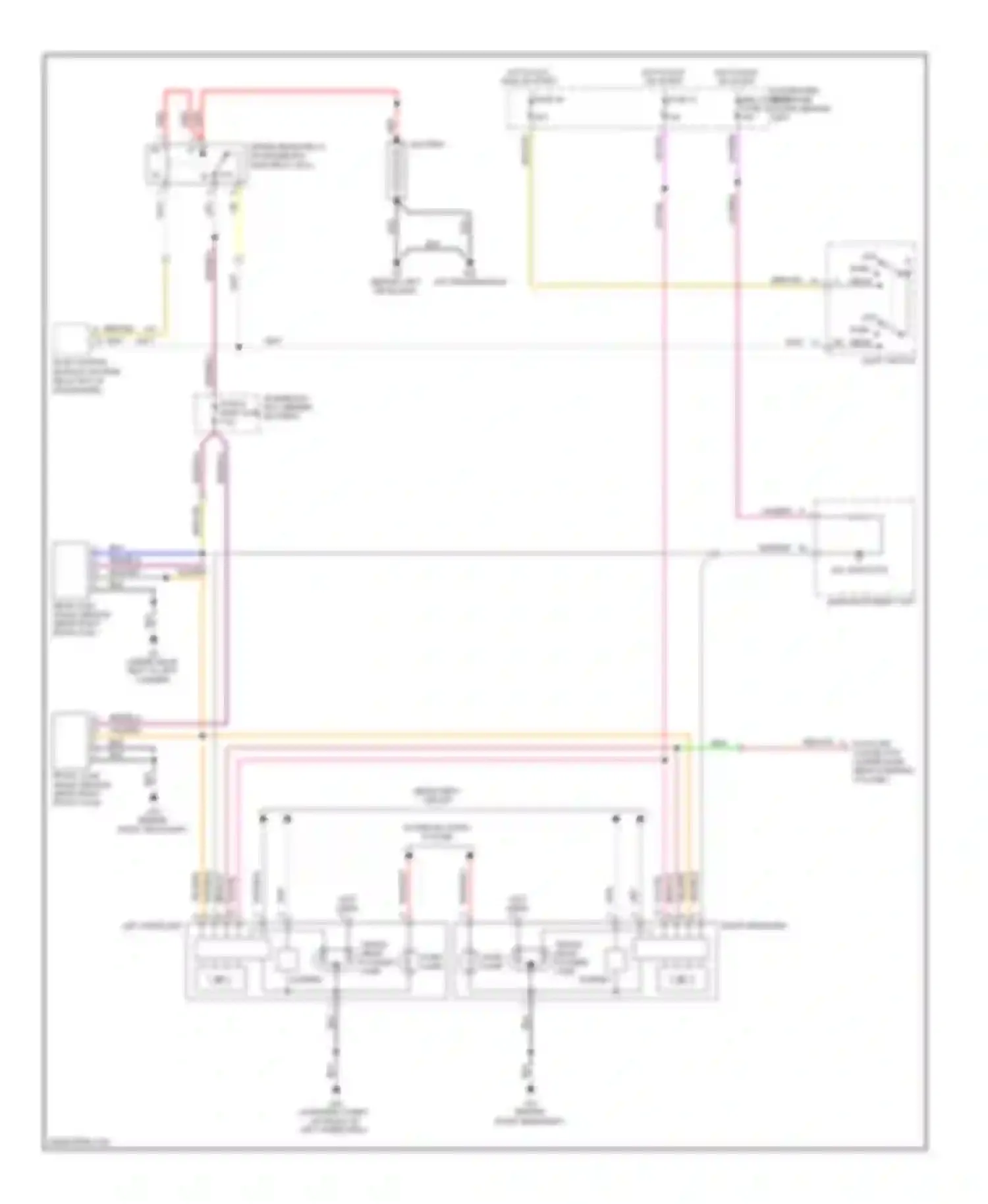 Wiring diagram headlamps circuit for Saab 9-5 I facelift 2 (2005-2010) (1 of 1)