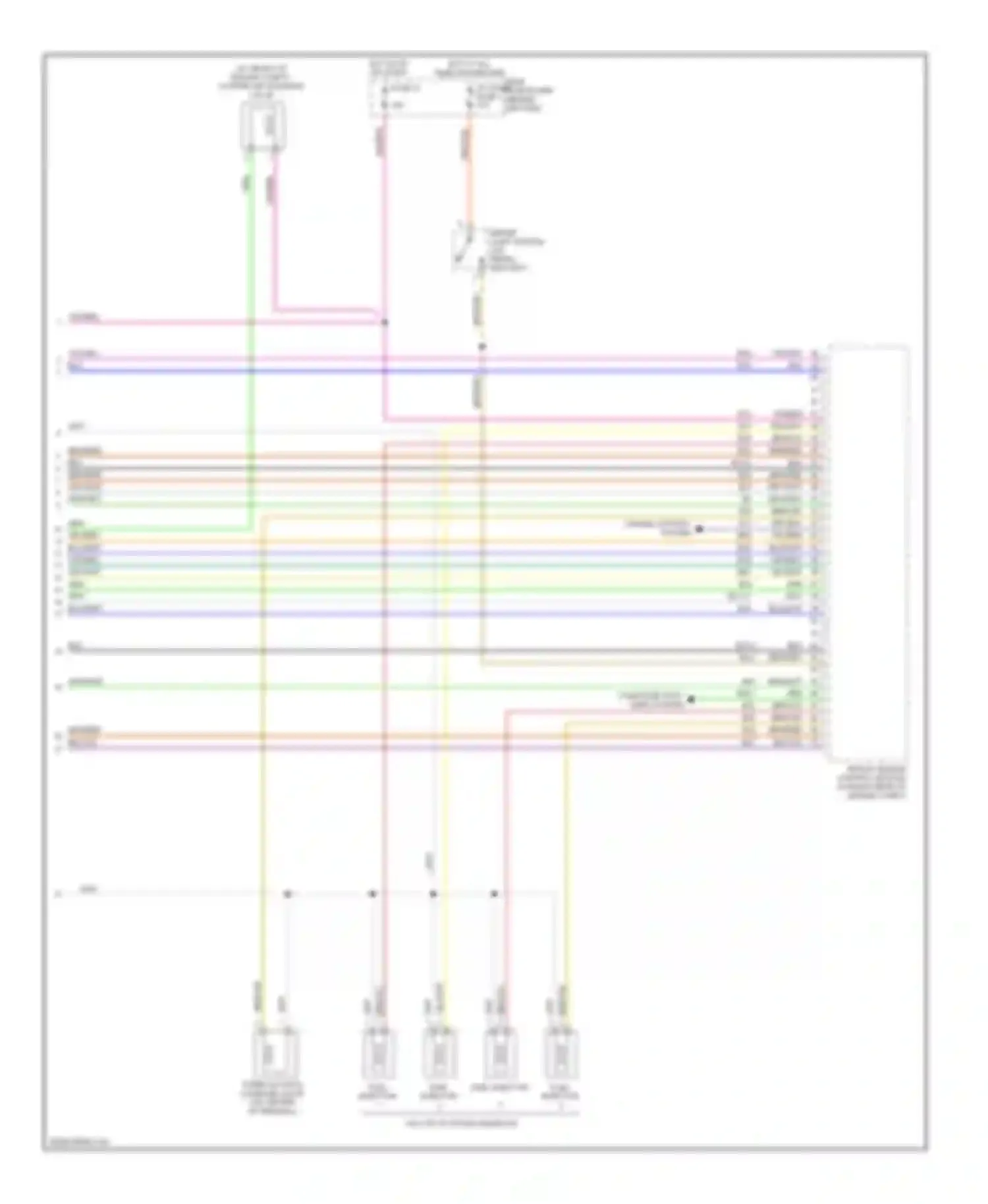 Wiring diagram hot in on or start for Saab 9-5 I facelift 2 (2005-2010) (4 of 4)