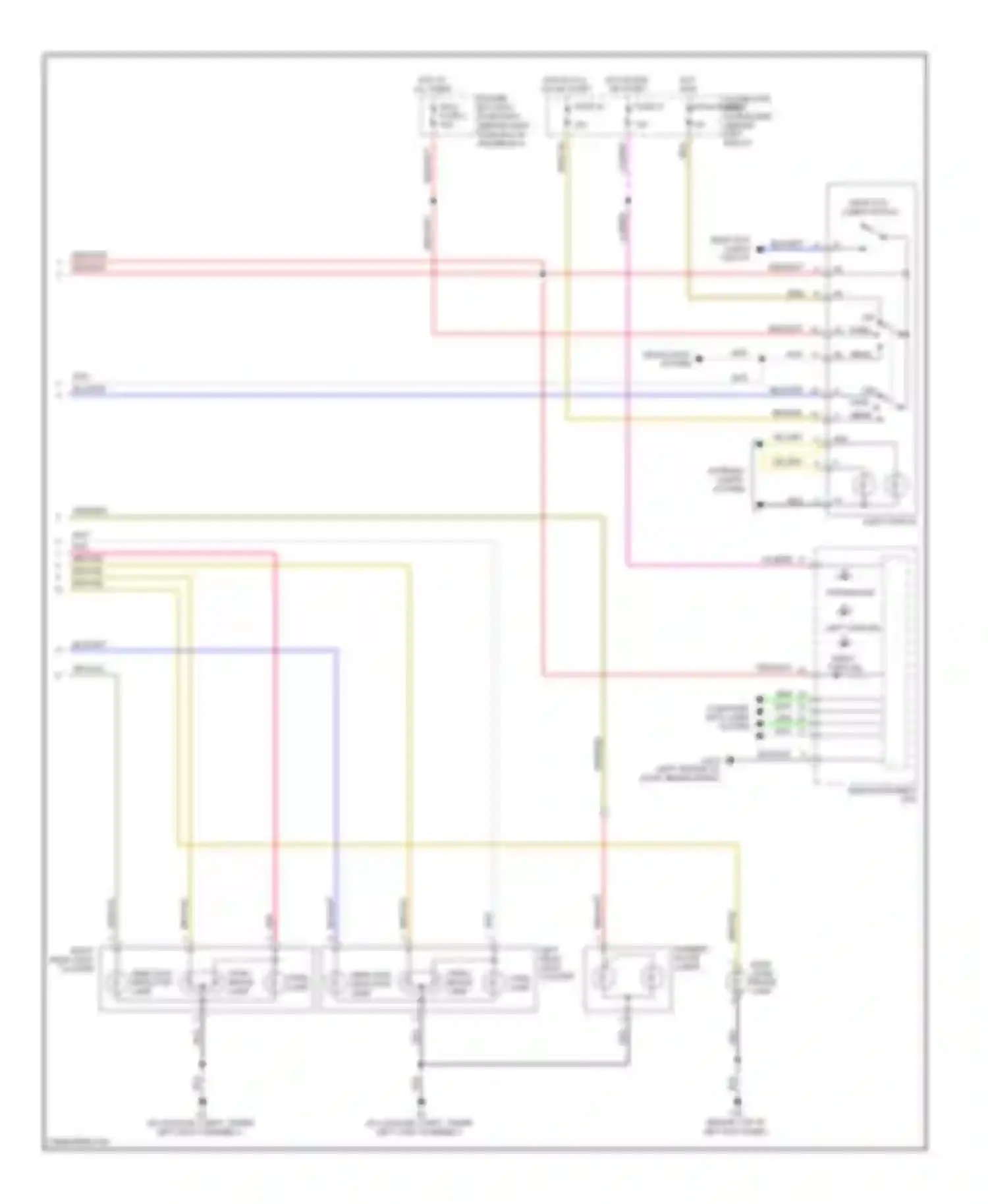 Wiring diagram main instrument unit for Saab 9-5 I facelift 2 (2005-2010) (5 of 19)
