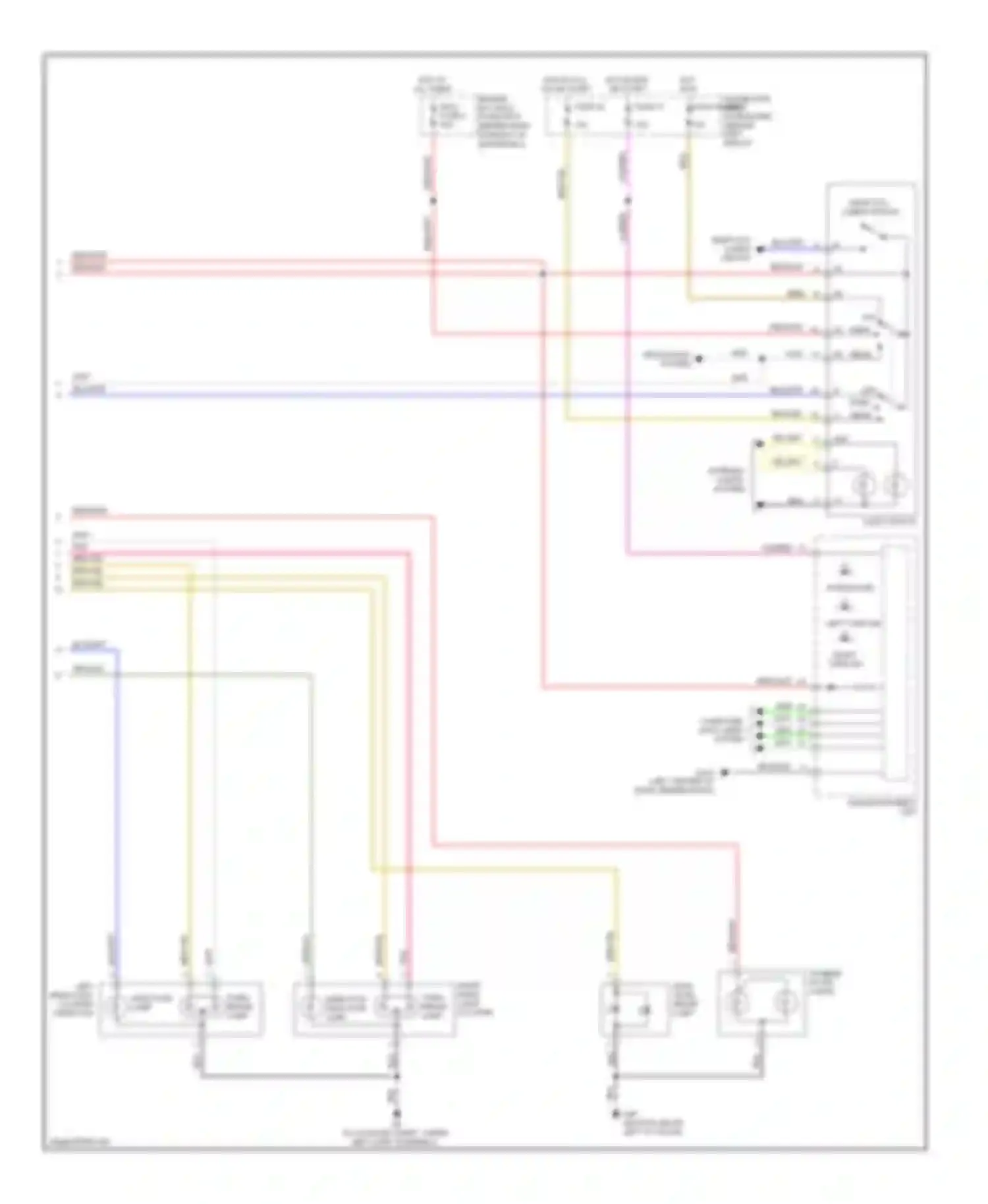 Wiring diagram right rear light cluster park/ brake lamp for Saab 9-5 I facelift 2 (2005-2010) (1 of 1)