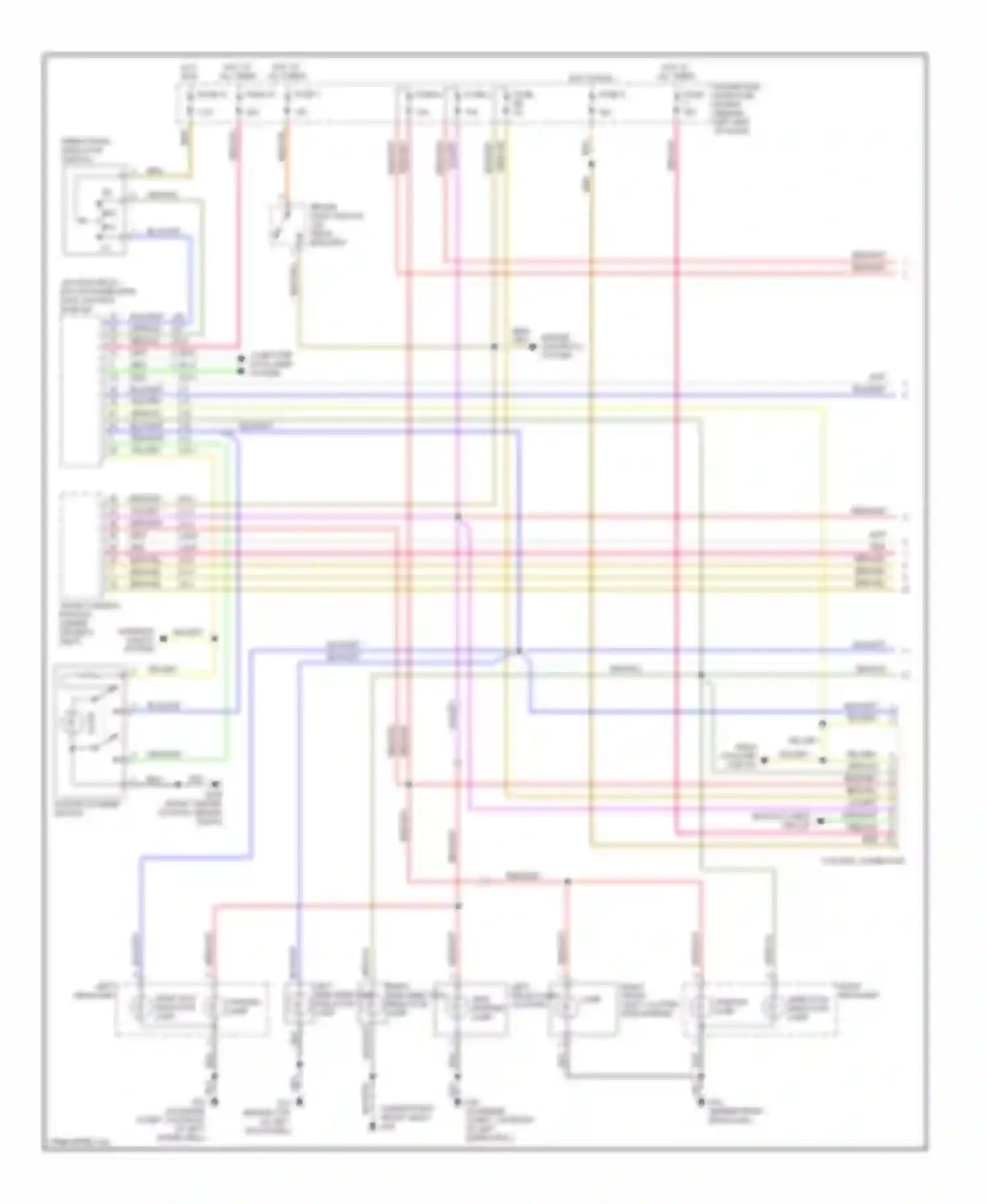 Wiring diagram side marker lamp for Saab 9-5 I facelift 2 (2005-2010) (2 of 2)