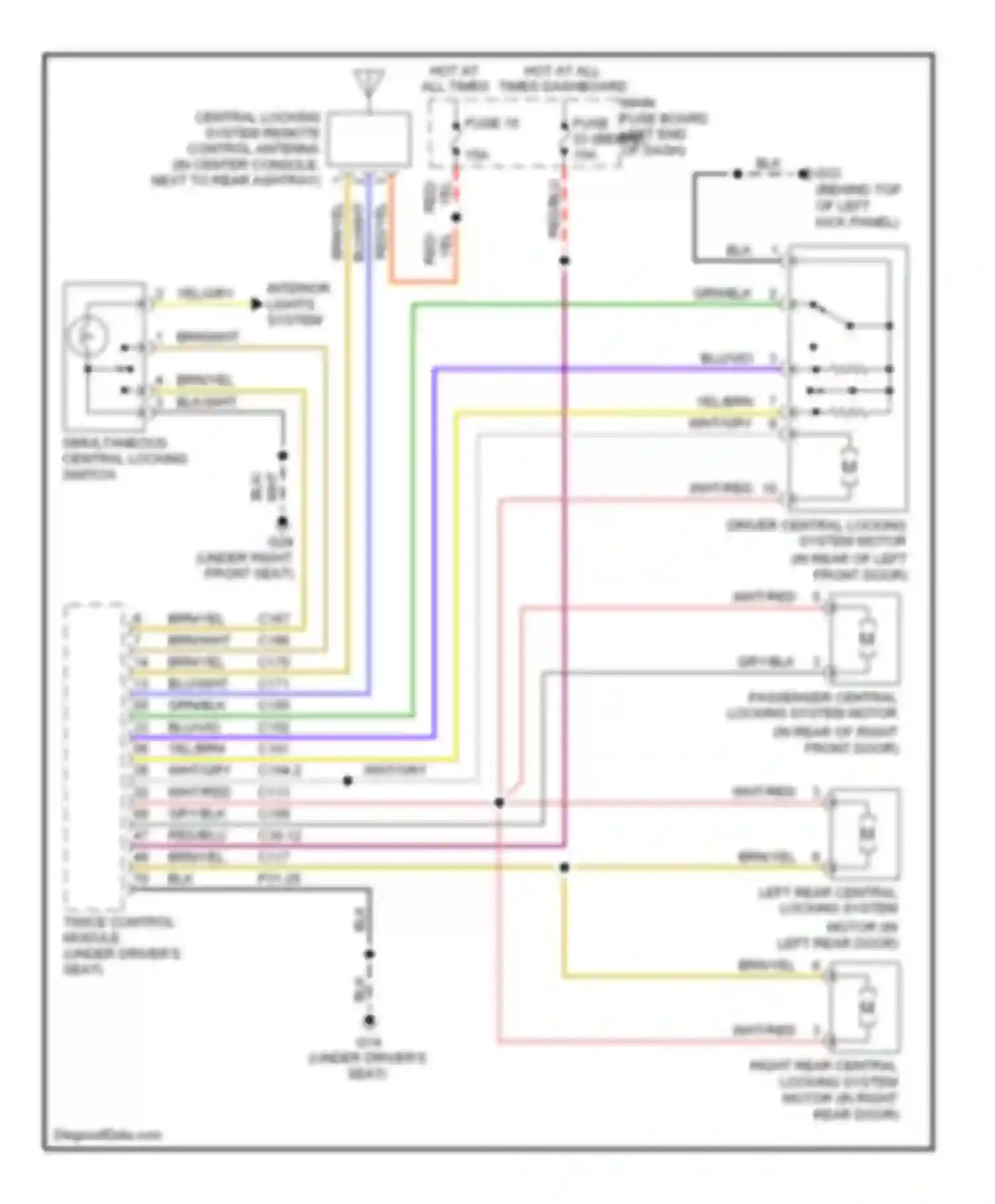 Wiring diagram yel red/ for Saab 9-5 I facelift 2 (2005-2010) (1 of 1)