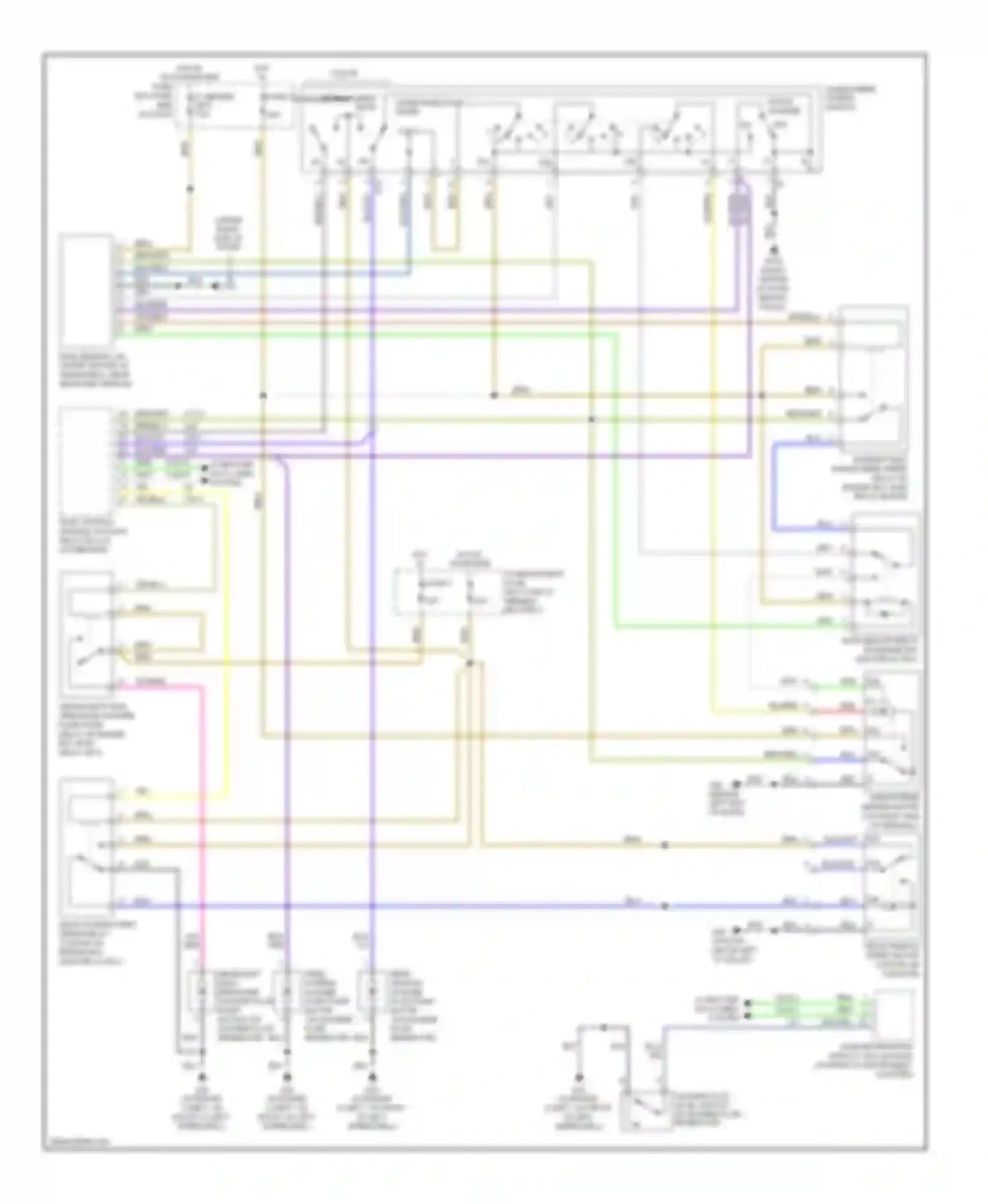 Wiring diagram yel/blu for Saab 9-5 I facelift 2 (2005-2010) (8 of 11)