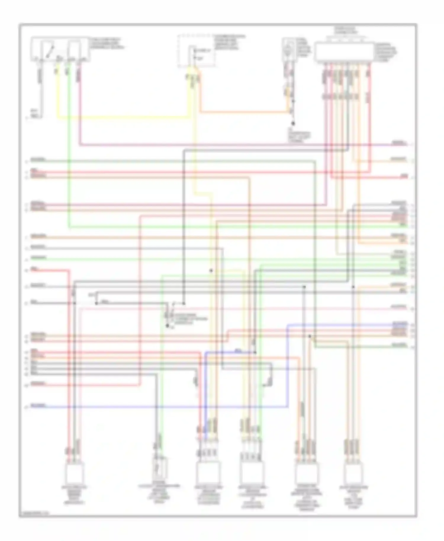 9-5 Saab I facelift (2001-2005): Wiring diagram engine performance 2.3l turbo (2 of 3)