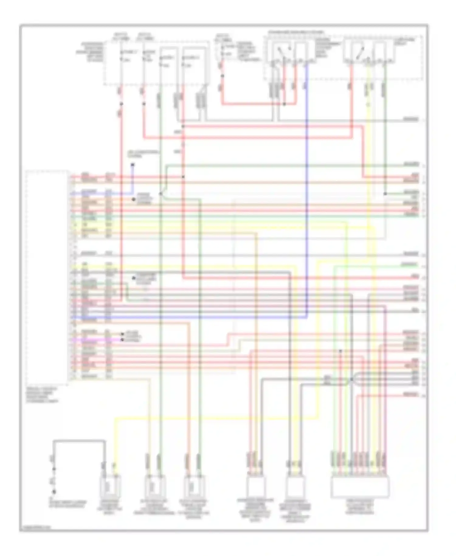 9-5 Saab I facelift (2001-2005): Wiring diagram engine performance 3.0l turbo (1 of 3)