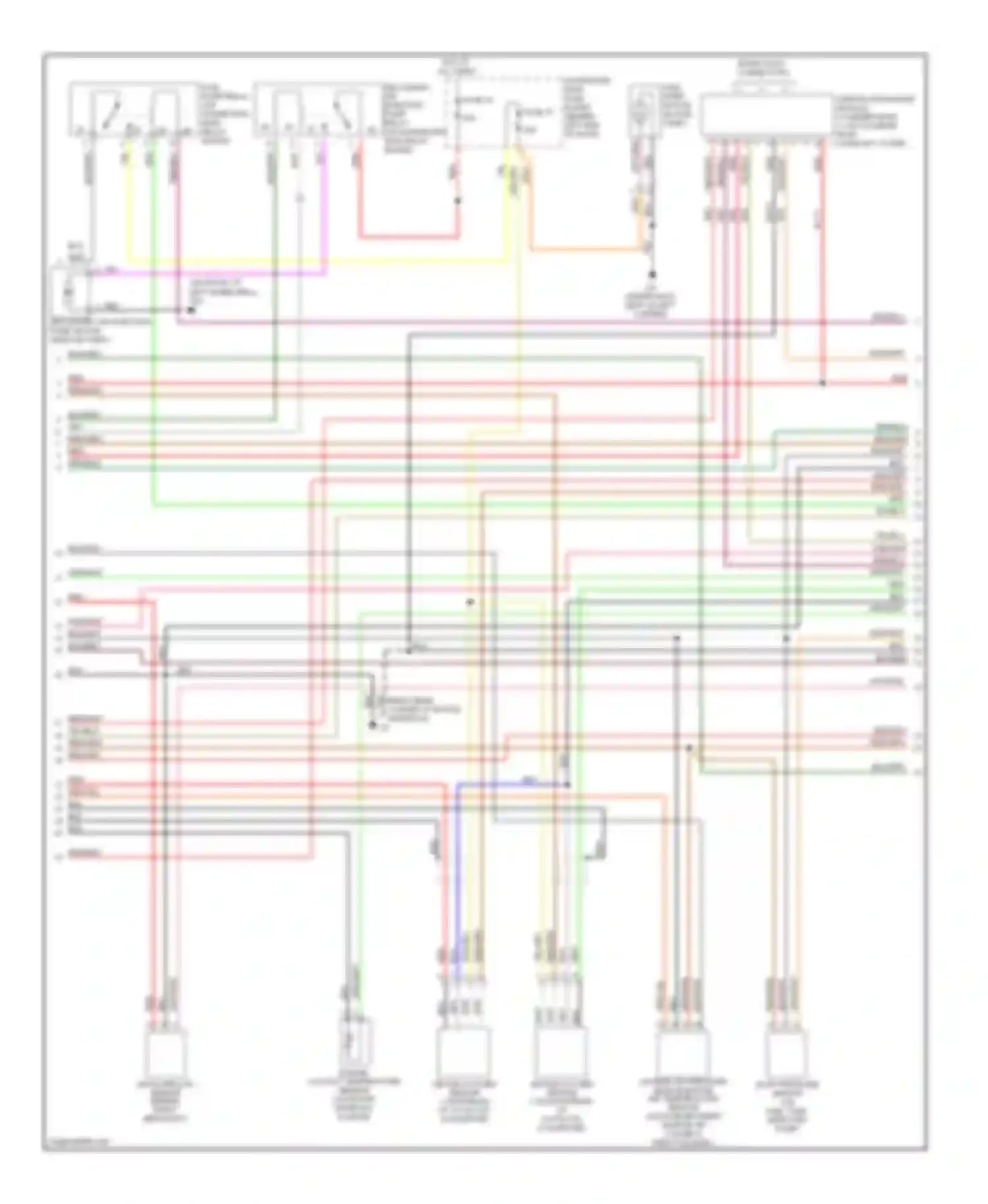 9-5 Saab I facelift (2001-2005): Wiring diagram engine performance 3.0l turbo (2 of 3)