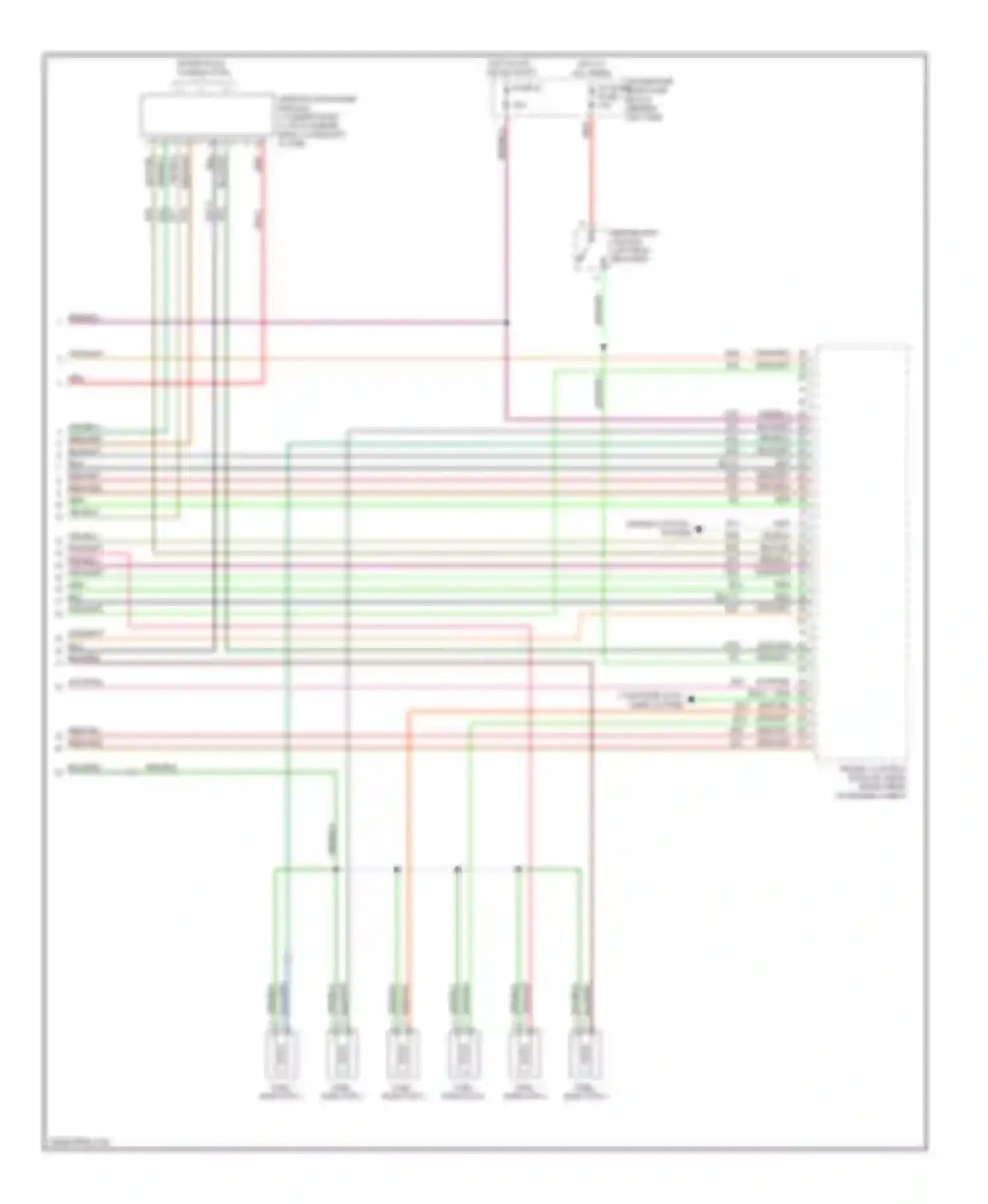 9-5 Saab I facelift (2001-2005): Wiring diagram engine performance 3.0l turbo (3 of 3)