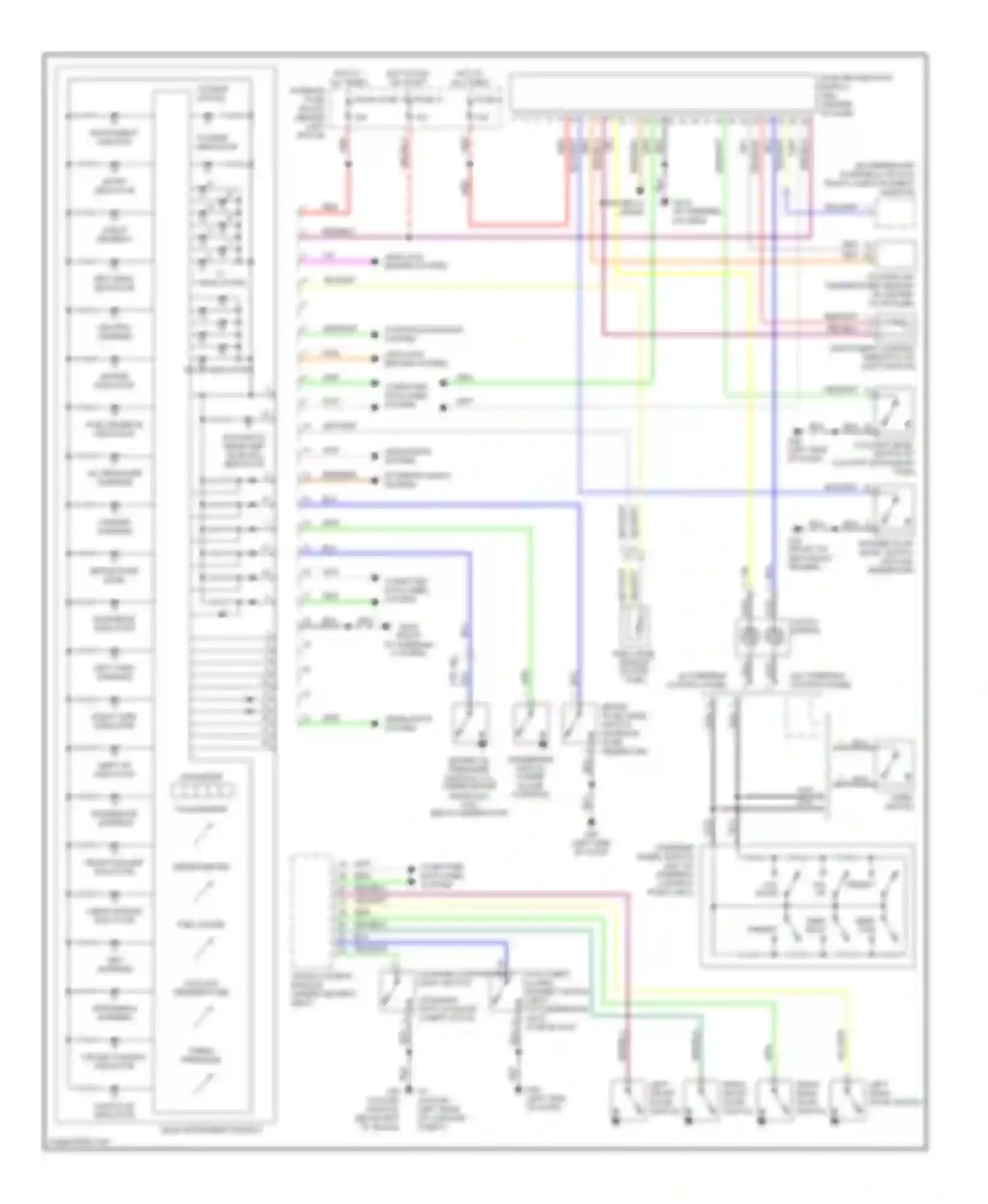 9-5 Saab I facelift (2001-2005): Instrument cluster circuit